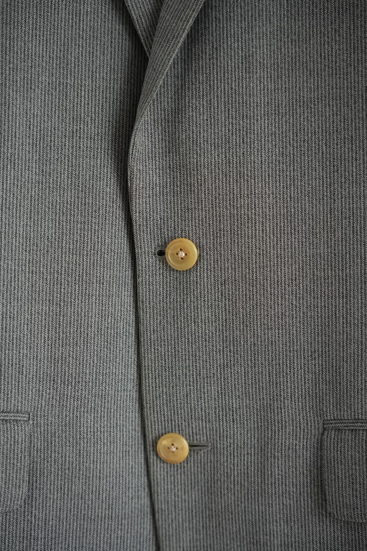 Yohji Yamamoto 90s Fine Stripe Blazer — label