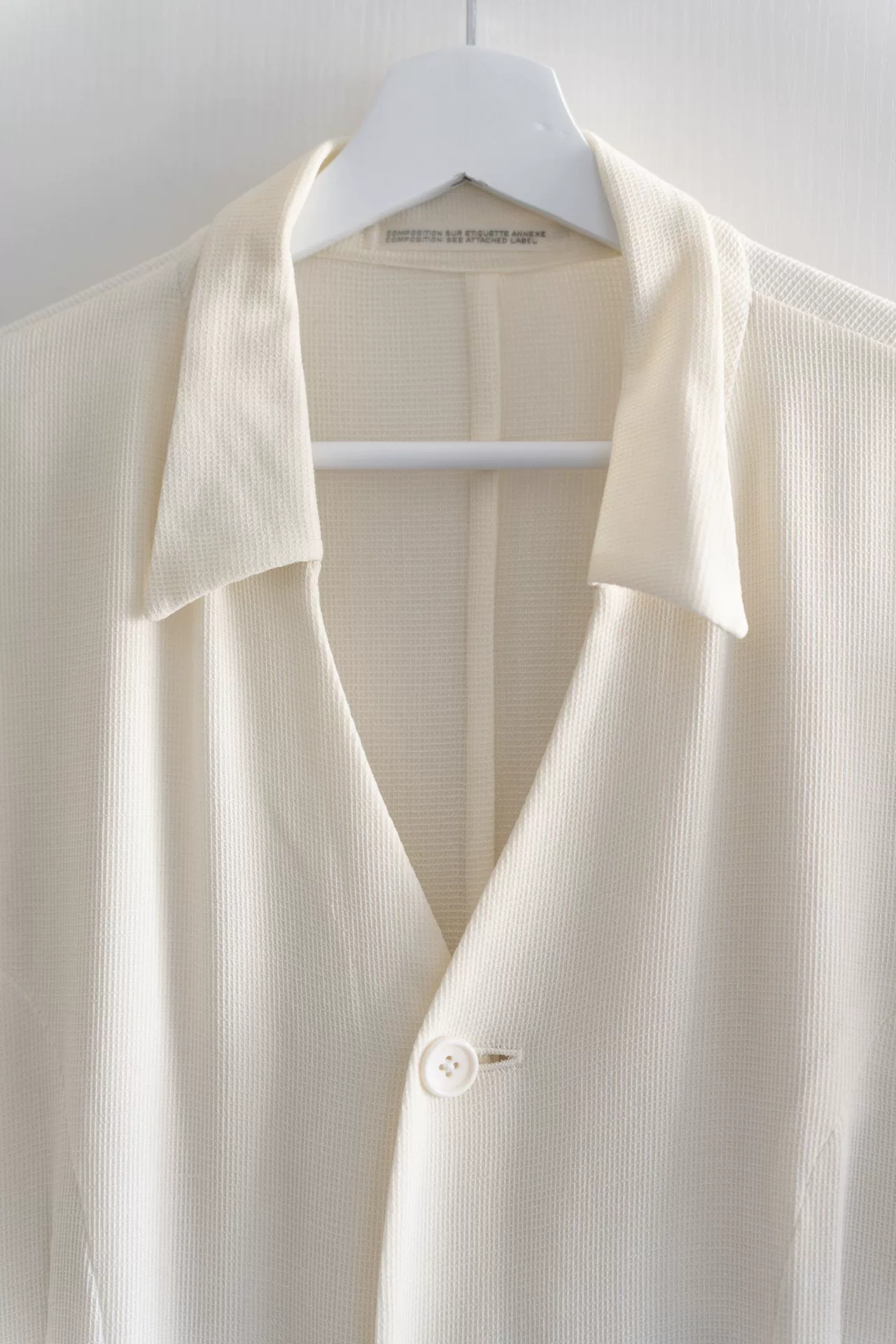 Yohji Yamamoto 97SS White Black Jacket — detail