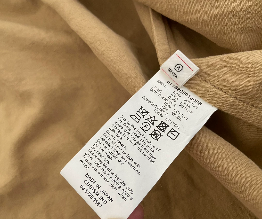 VISVIM RUUNPE COAT (C/LI) — back