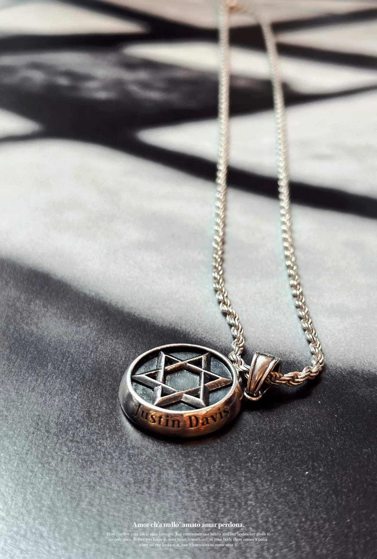 Yohji Yamamoto x Justin Davis 2011AW Necklace — label