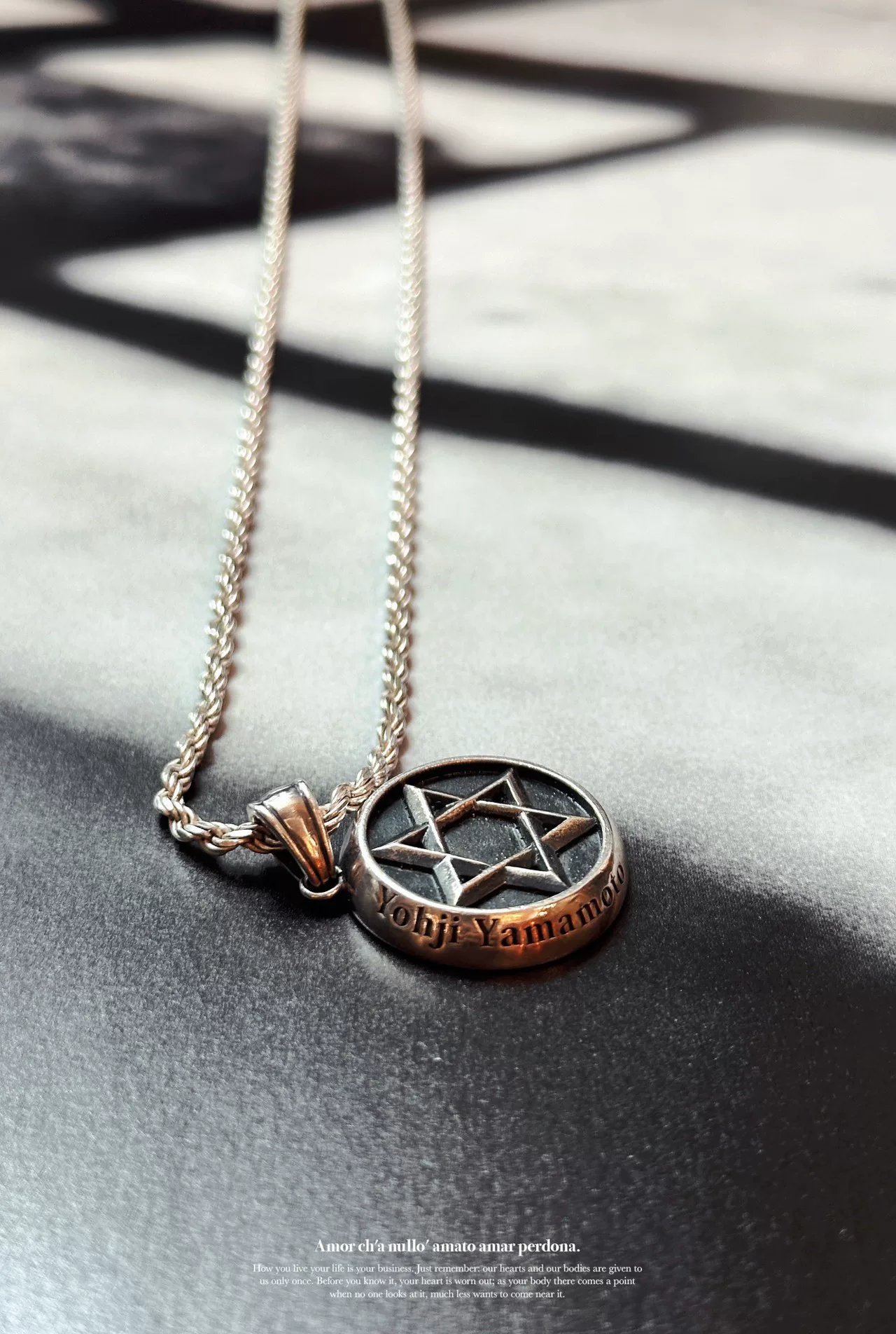 Yohji Yamamoto x Justin Davis 2011AW Necklace — back