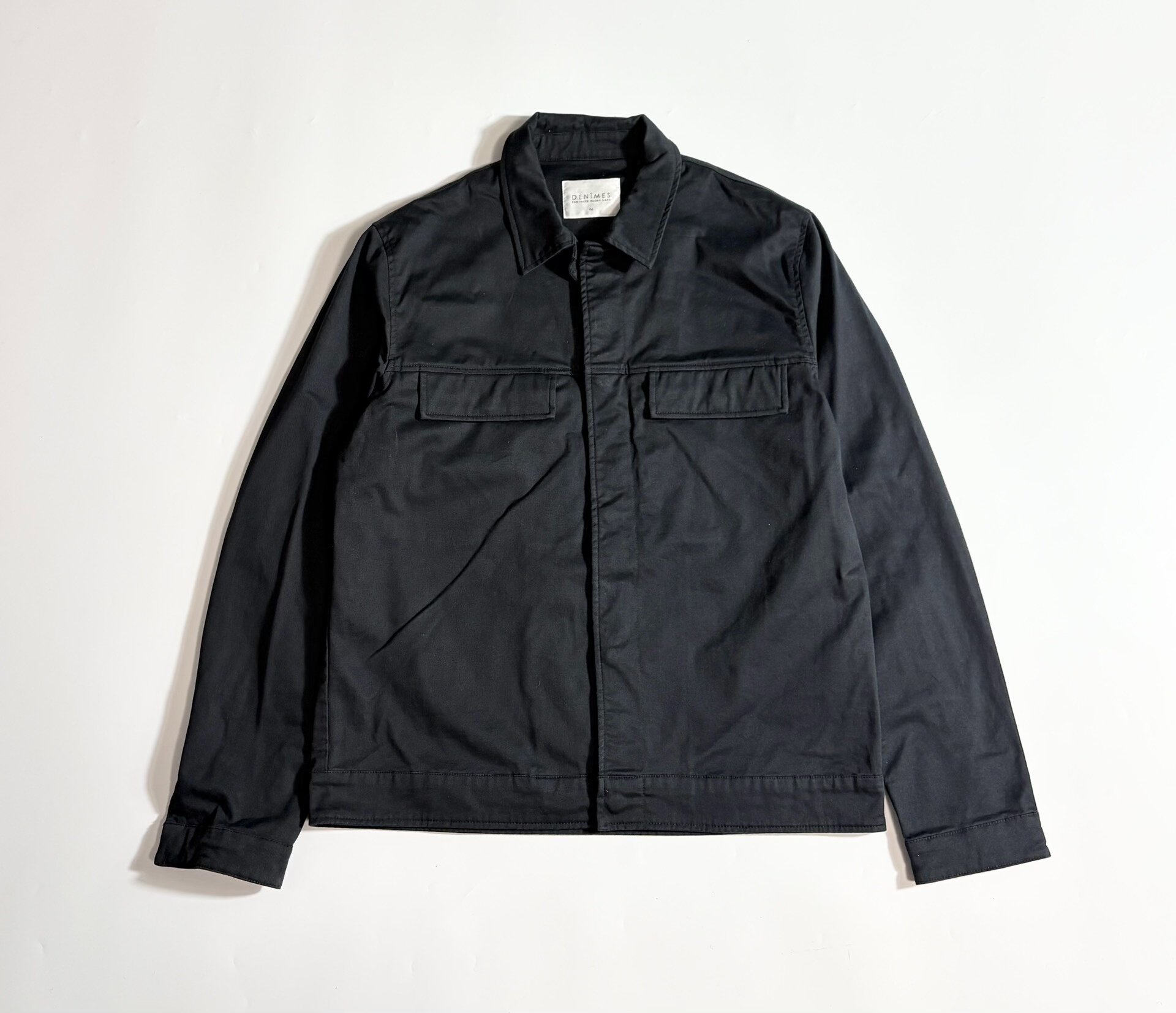 DENÎMES Black Boxy Utility Jacket
