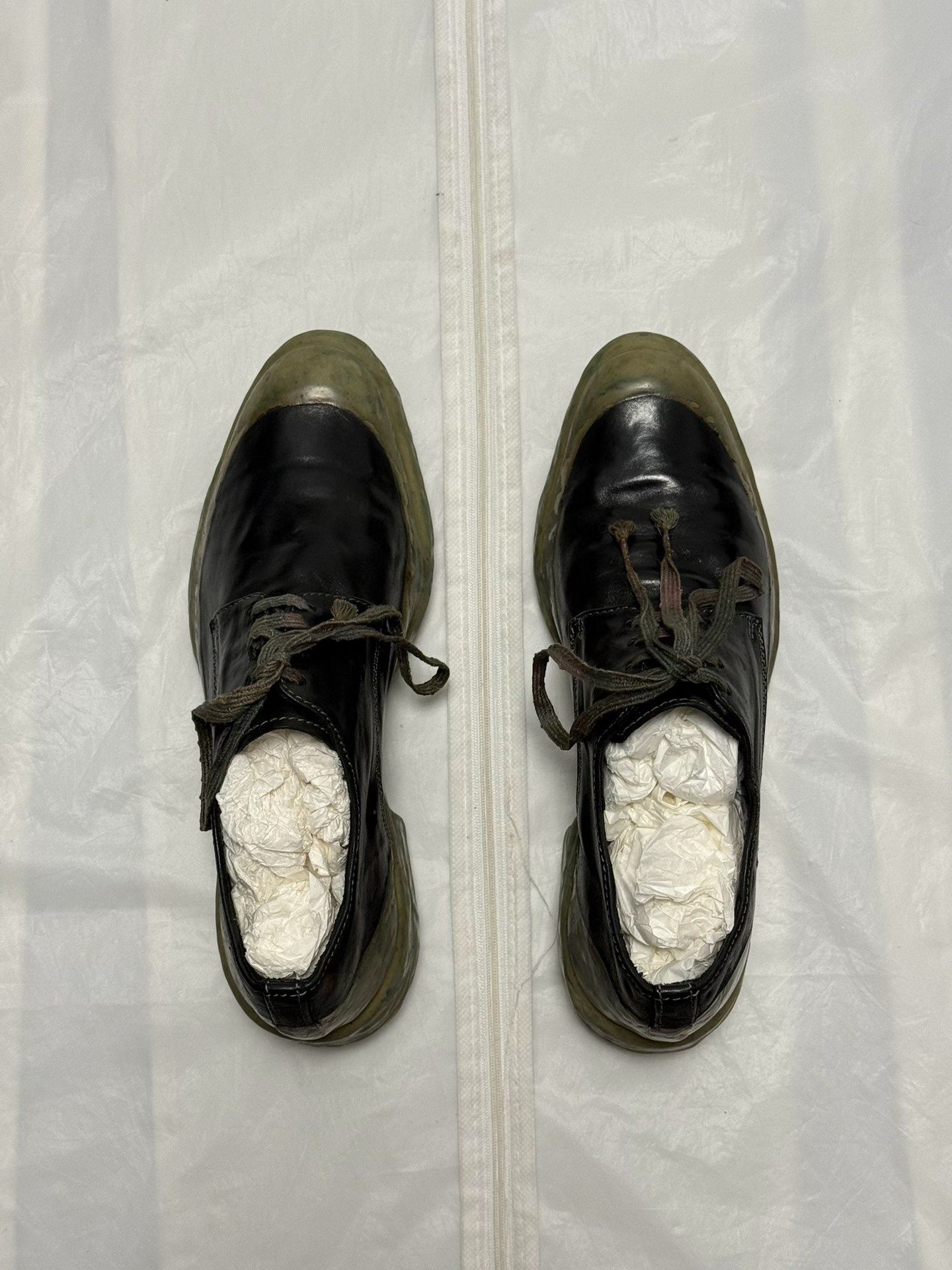 Carol Christian Poell Black Leather Shoes — back