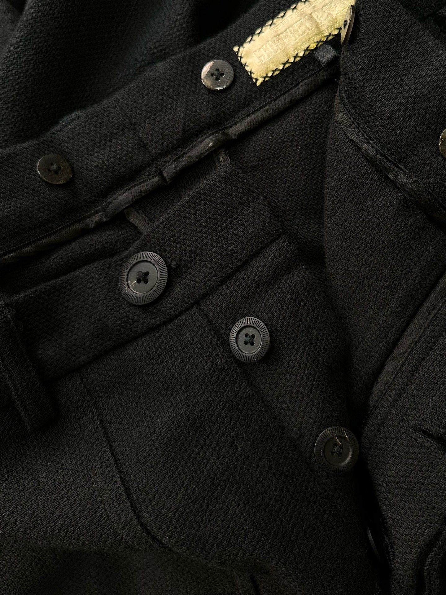 Geoffrey B. Small Black Tapered Pants — label