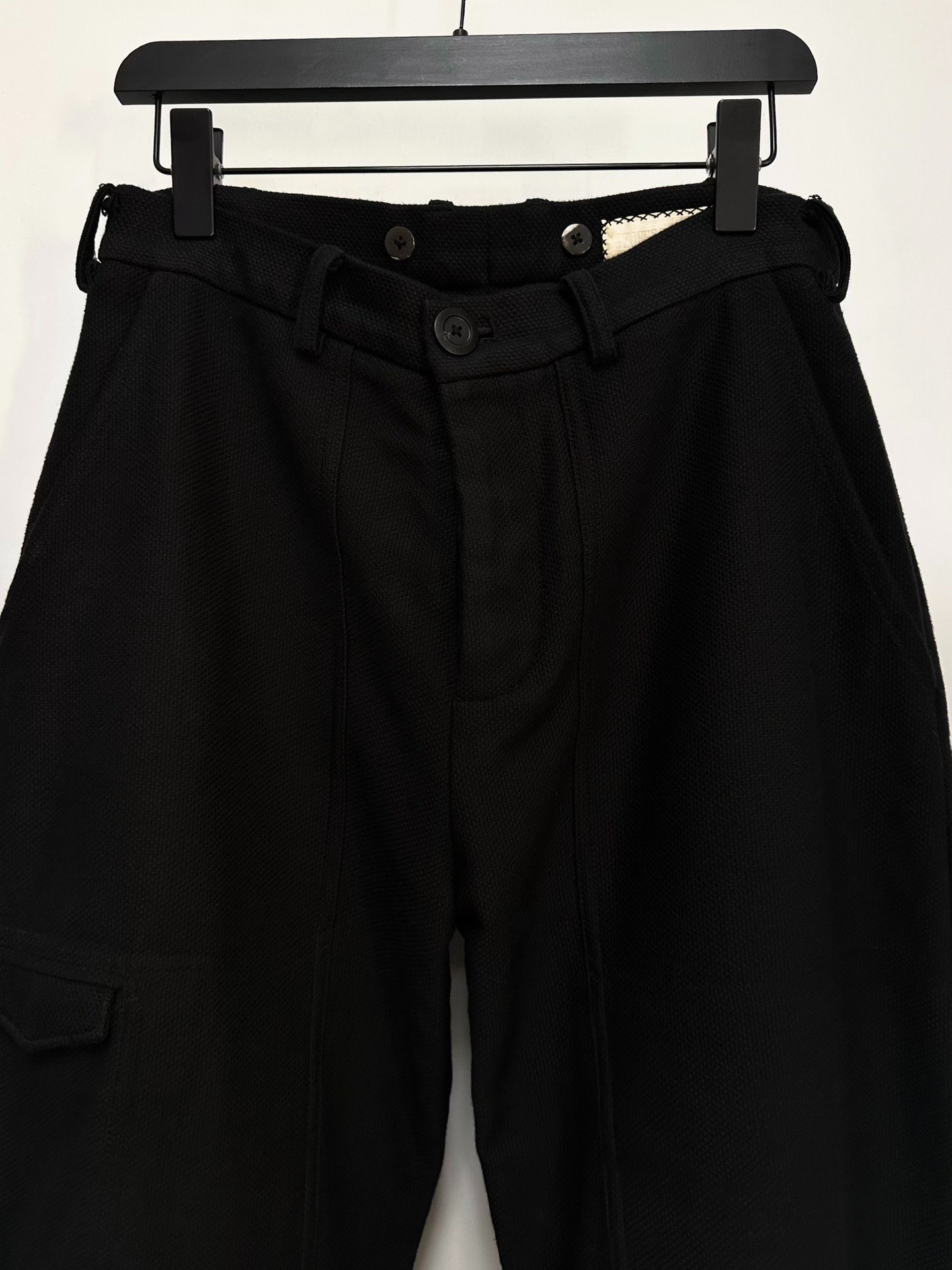 Geoffrey B. Small Black Tapered Pants — back