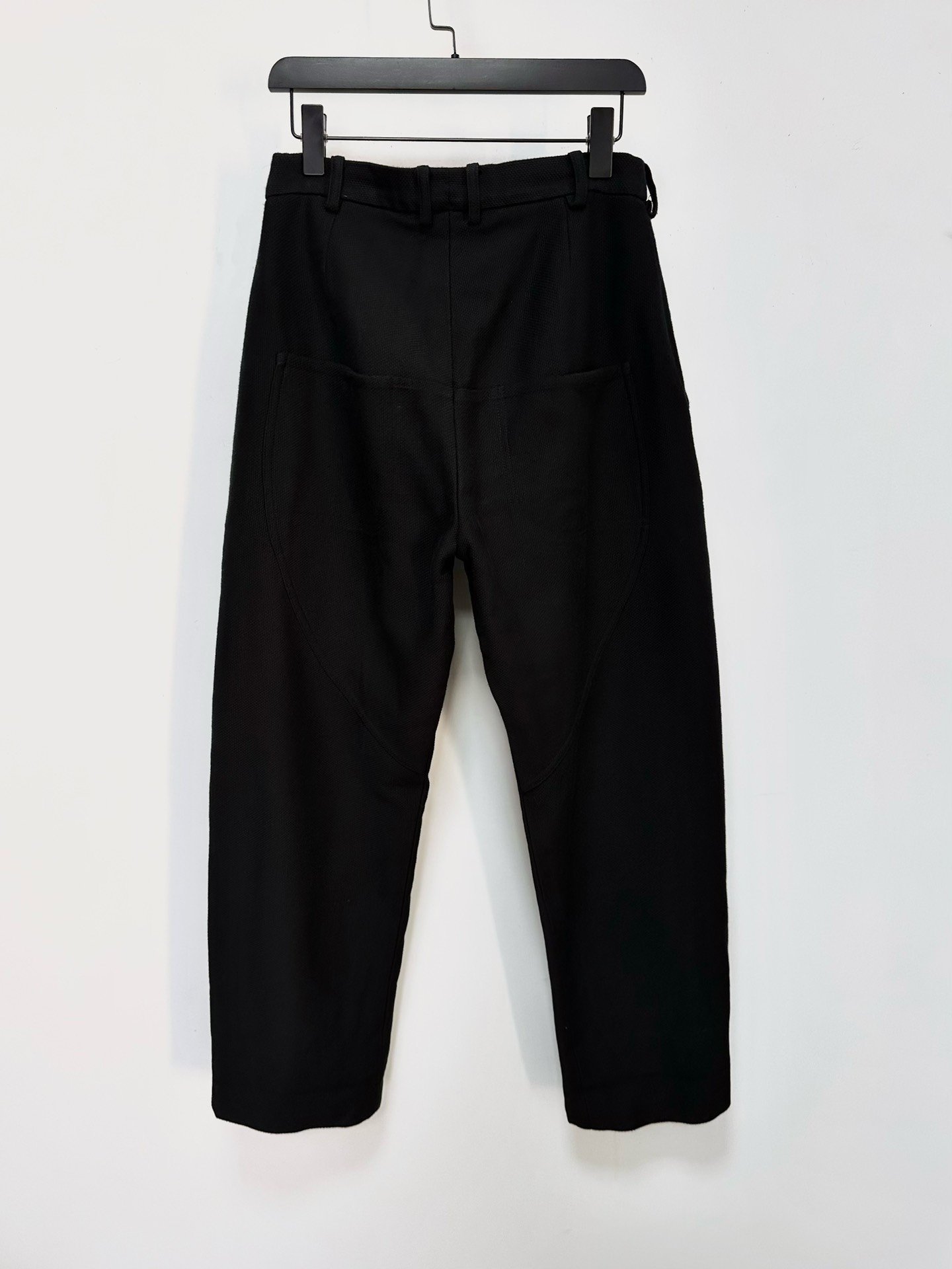 Geoffrey B. Small Black Tapered Pants — front