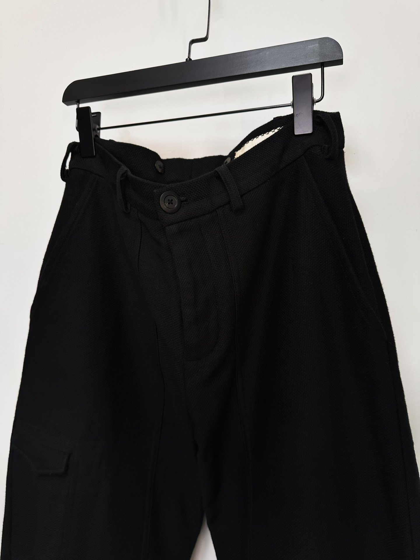 Geoffrey B. Small Black Tapered Pants — detail
