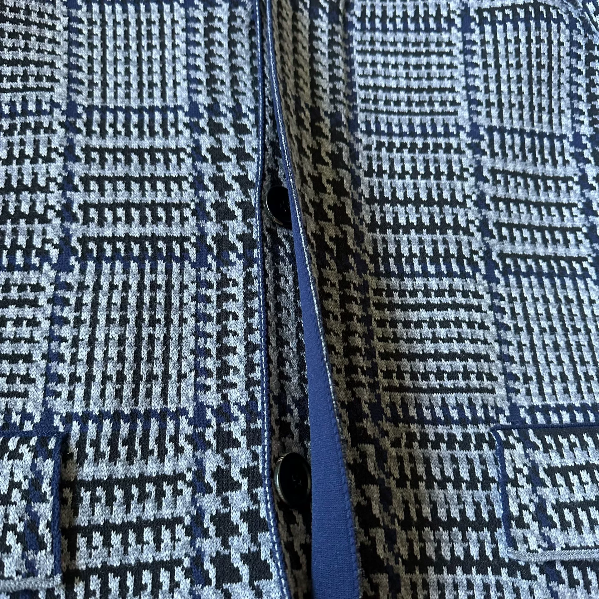 Dior Homme Long Houndstooth Coat — back