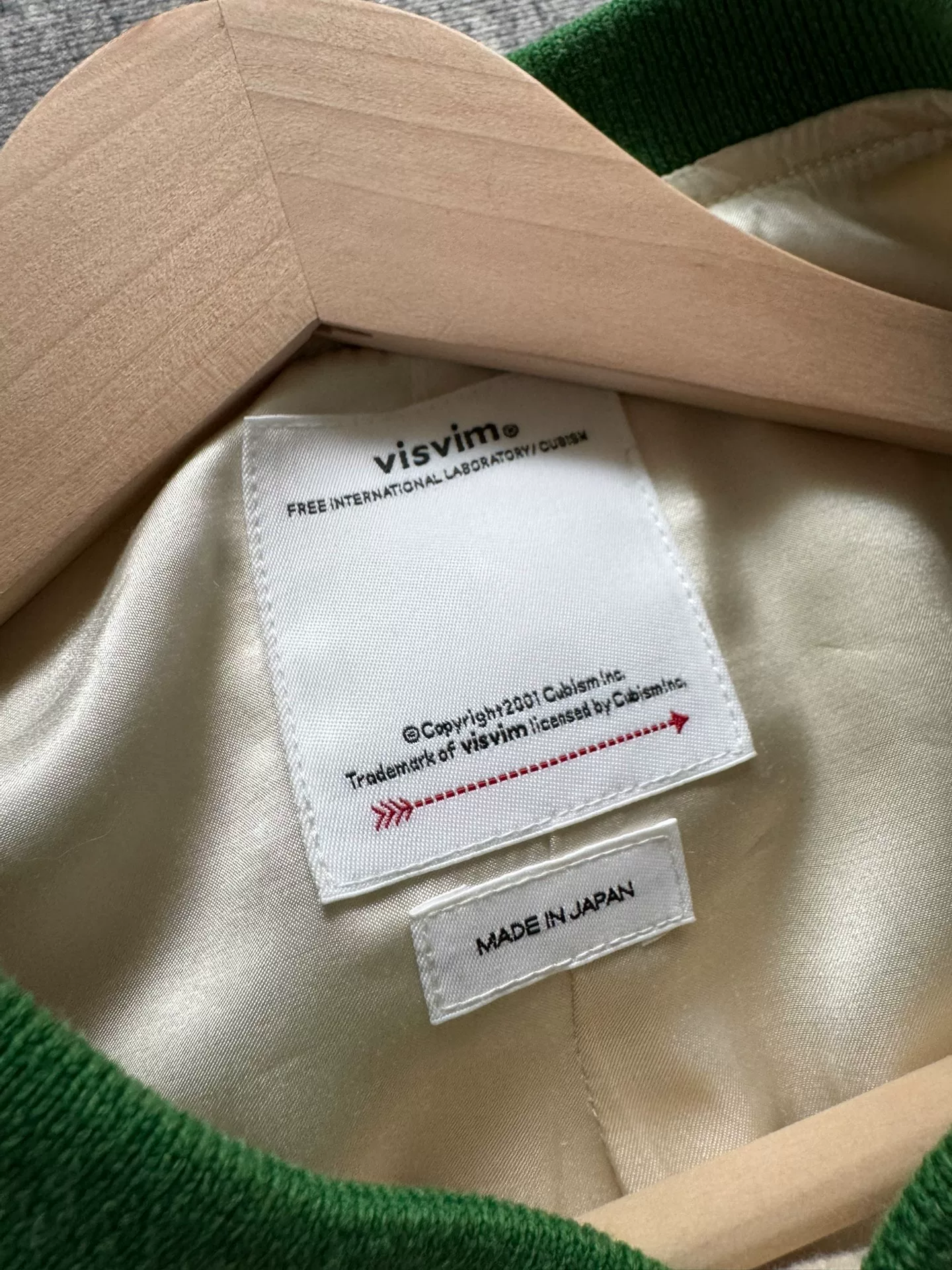 VISVIM 24SS Varsity Wool Jacket — detail