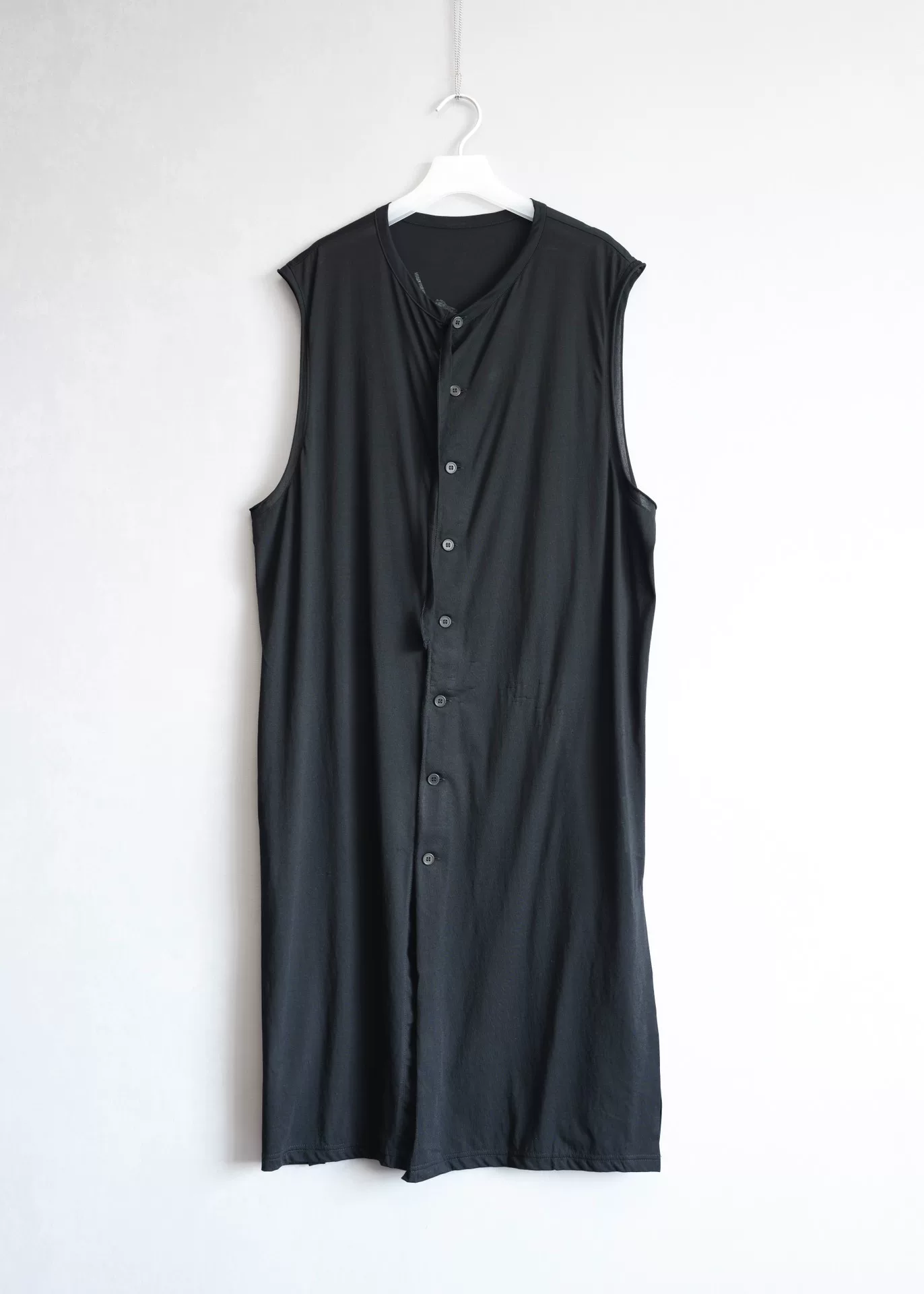 Yohji Yamamoto 25SS Sleeveless Printed Long Shirt — front