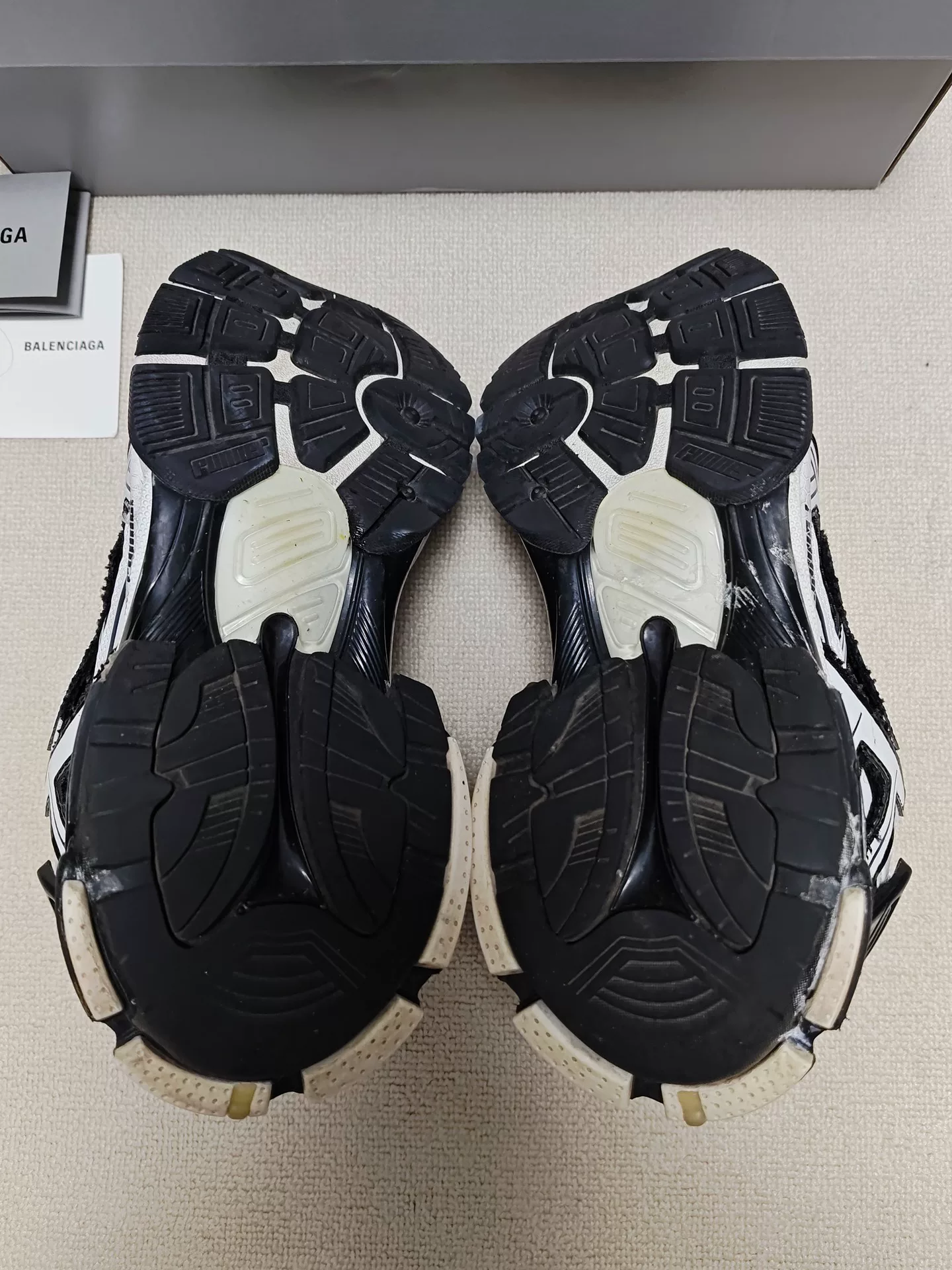 Balenciaga Runner Low-Top Distressed Sneakers — back