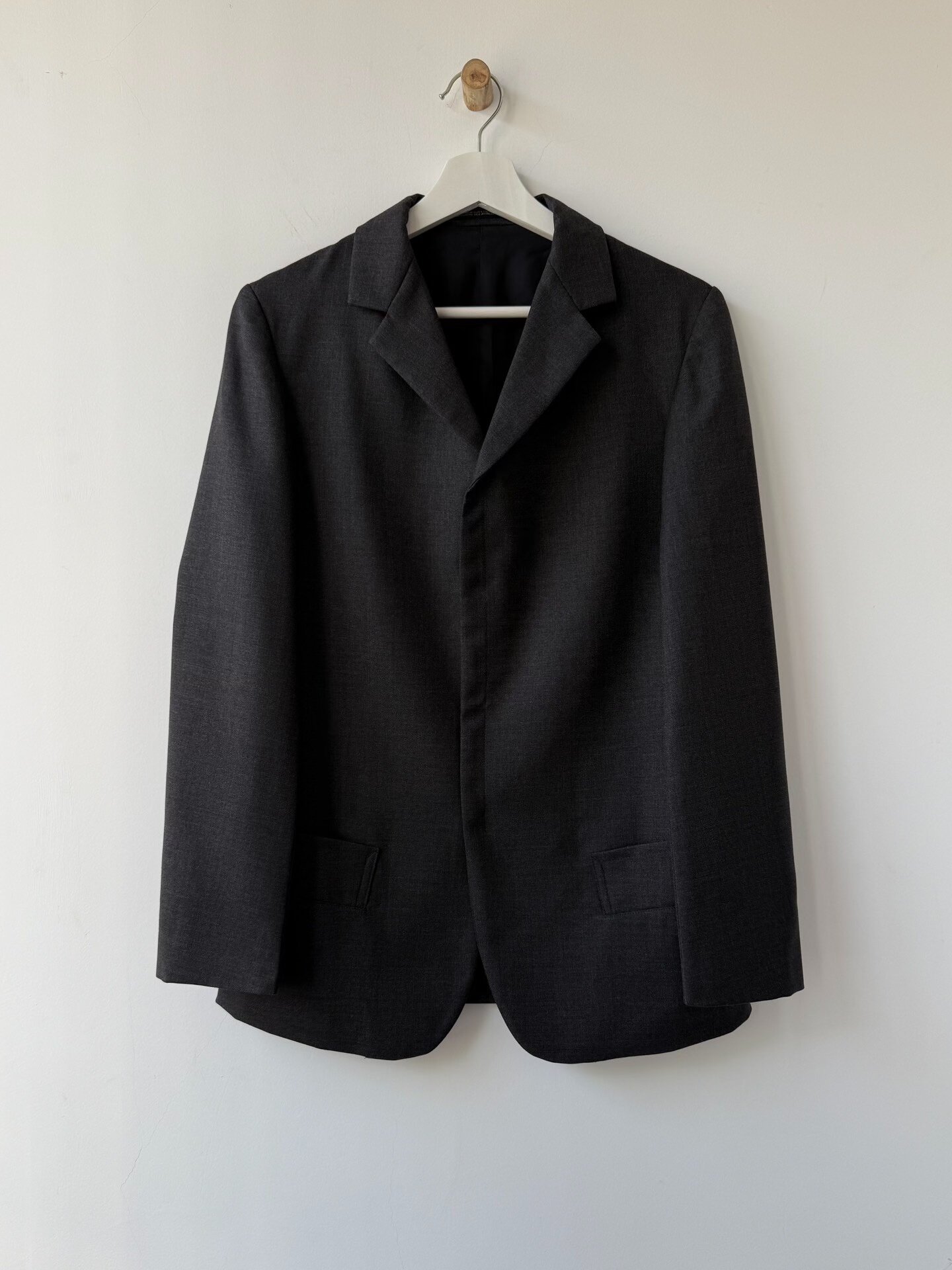 Yohji Yamamoto Wool Minimal Blazer