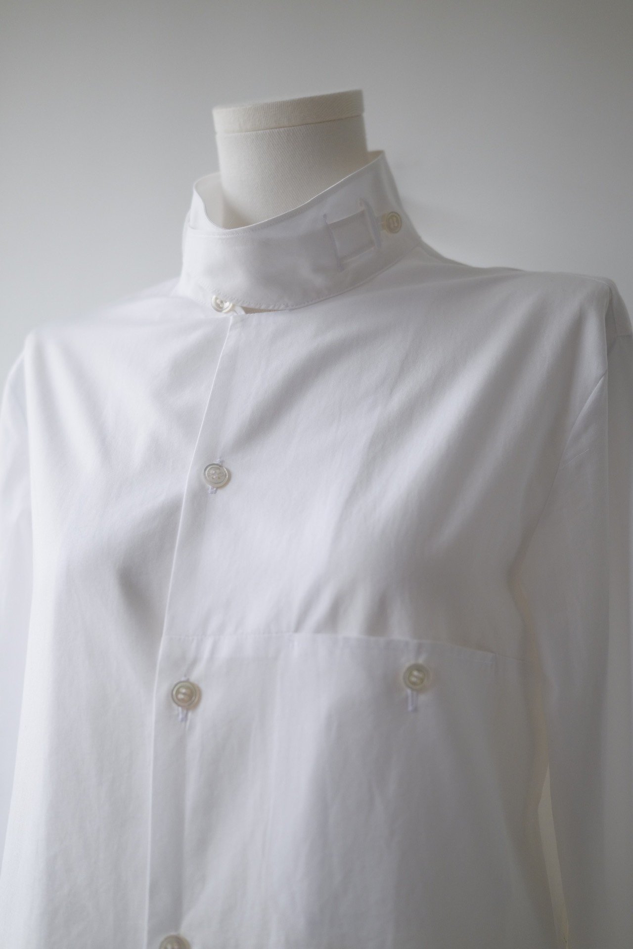 Yohji Yamamoto Noir 15AW Doctor Shirt — detail