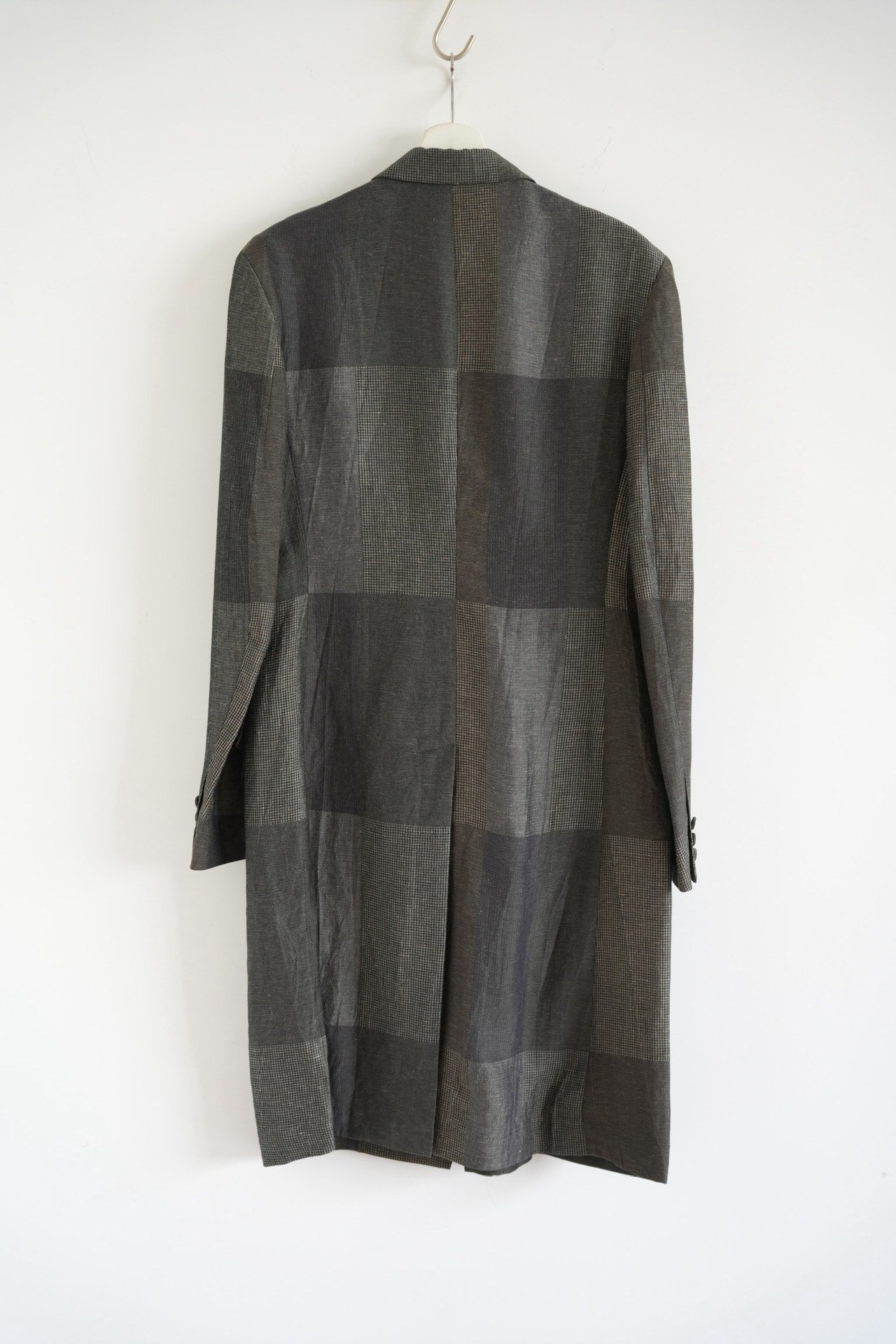 Yohji Yamamoto 20SS Plaid Coat — front