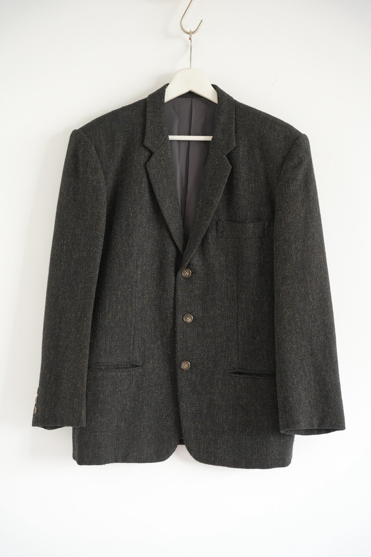 Yohji Yamamoto 80s Herringbone Tweed Blazer