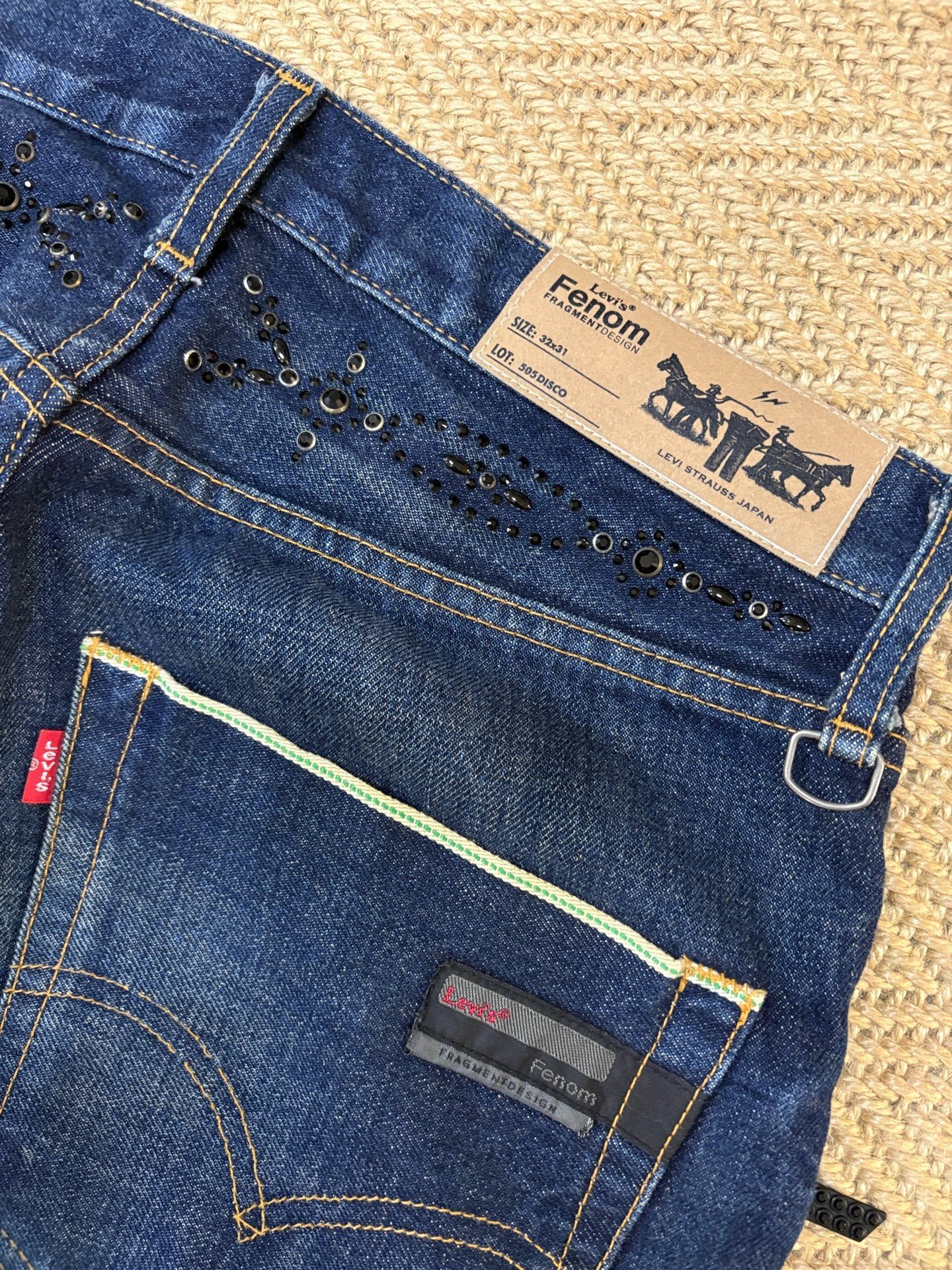 Levi's Fenom Disco Black Diamond Jeans — detail