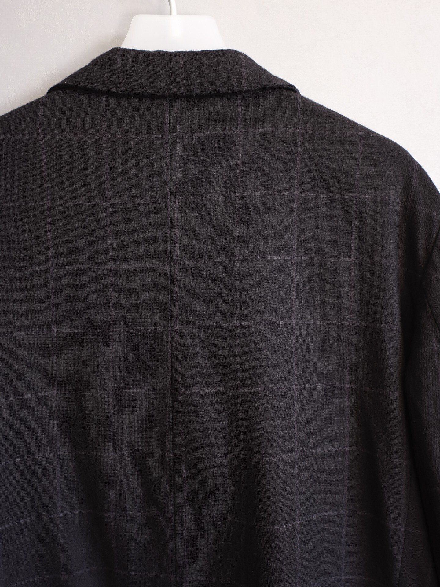 Geoffrey b.small Cashmere Check Coat — label