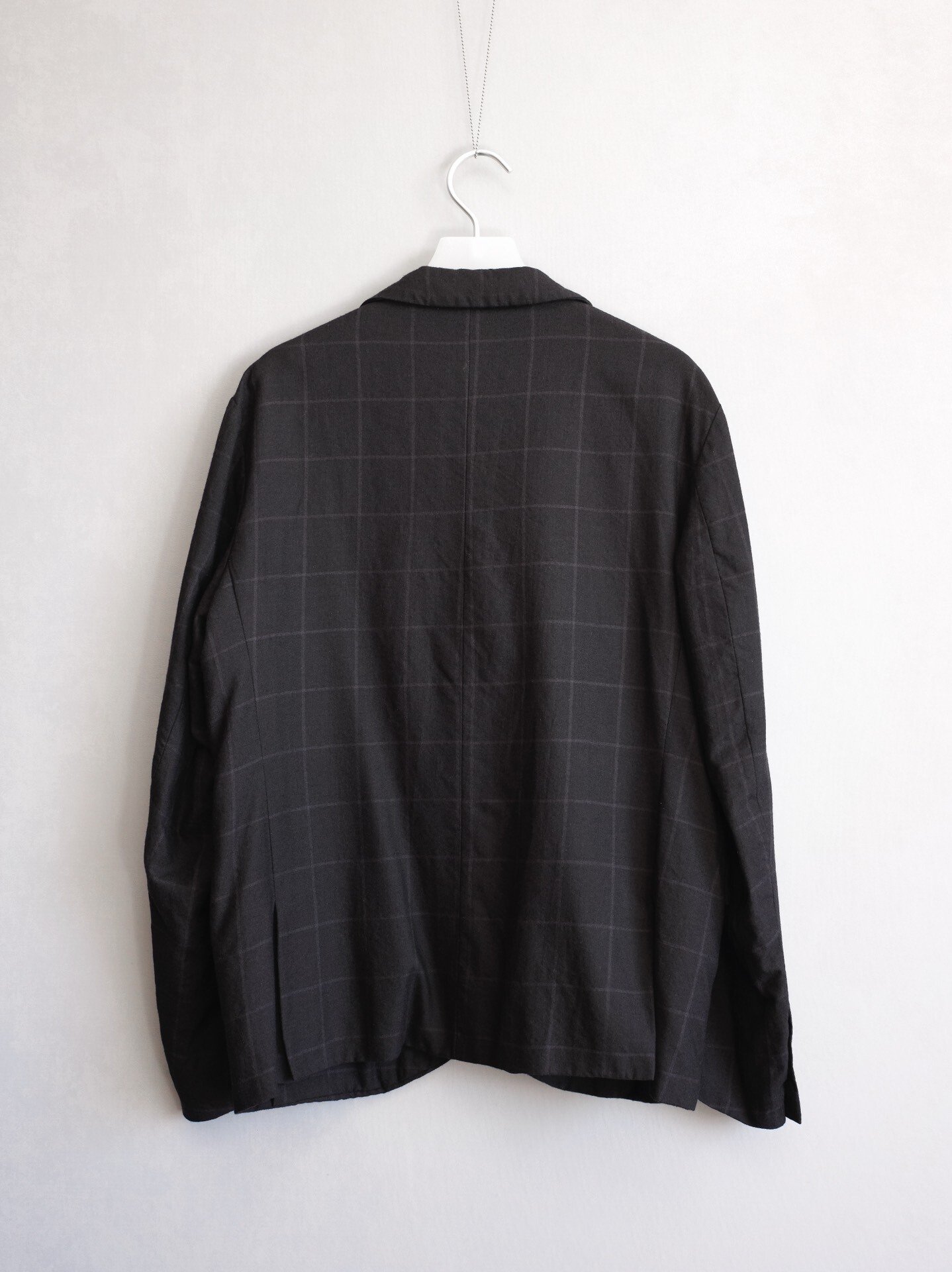 Geoffrey b.small Cashmere Check Coat — detail