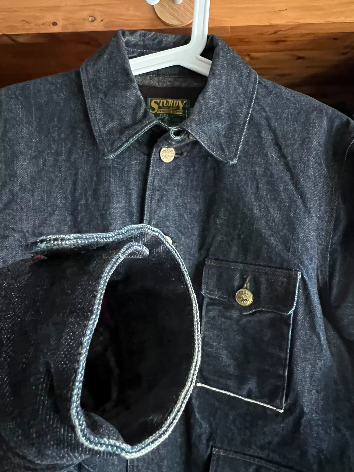 Sturdy Luggage Supply 14OZ Denim Jacket — back