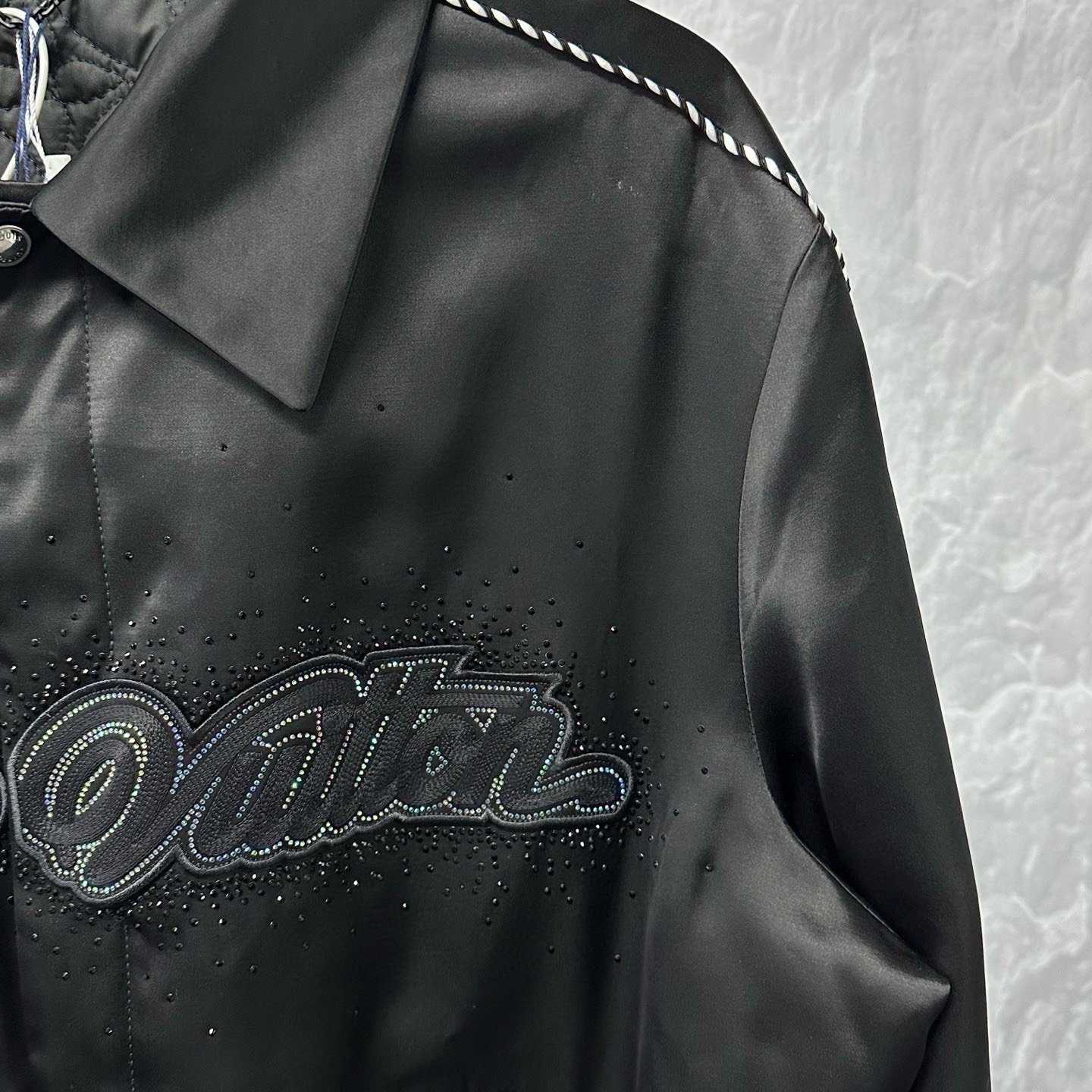 Louis Vuitton FW25 Silk Diamond Jacket — detail