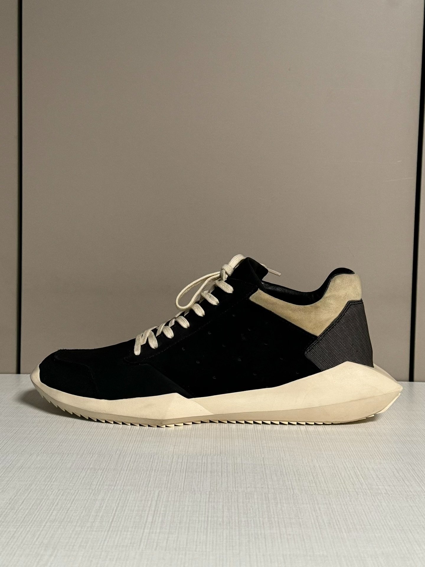 Rick Owens x Adidas Tech Runner Sneakers — detail