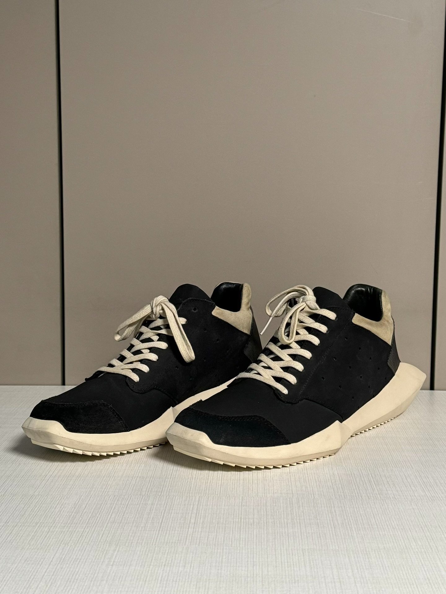 Rick Owens x Adidas Tech Runner Sneakers