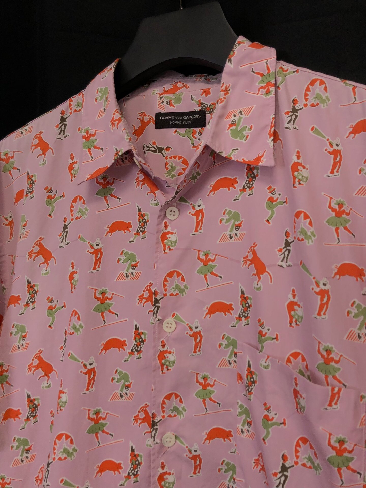 Comme des Garçons 94SS Circus Show Shirt — detail
