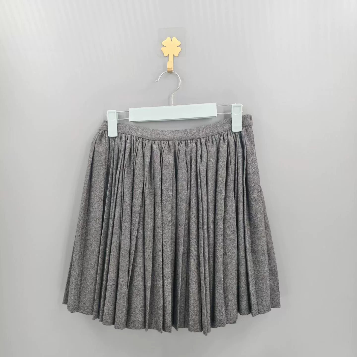 Christian Dior Gray Pleated Skirt