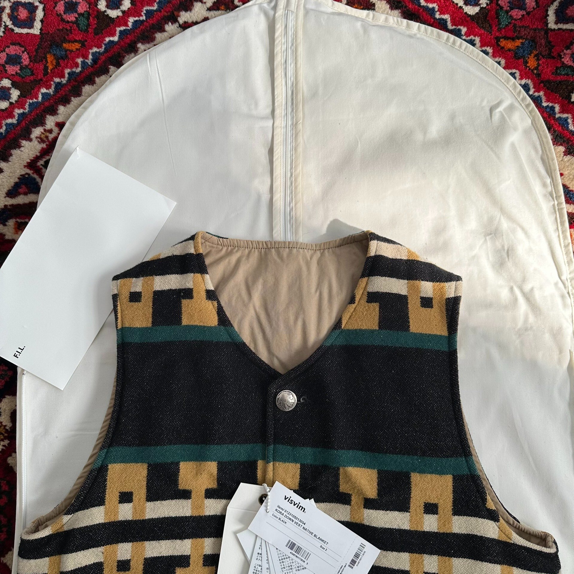 visvim 23ss KORA DOWN VEST — back