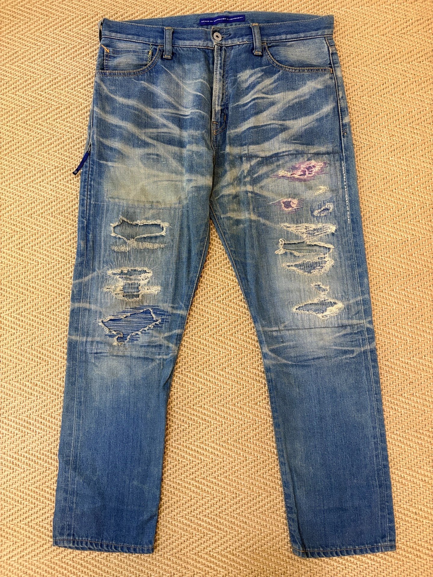 Vanquish & Fragment Cropped Denim Jeans