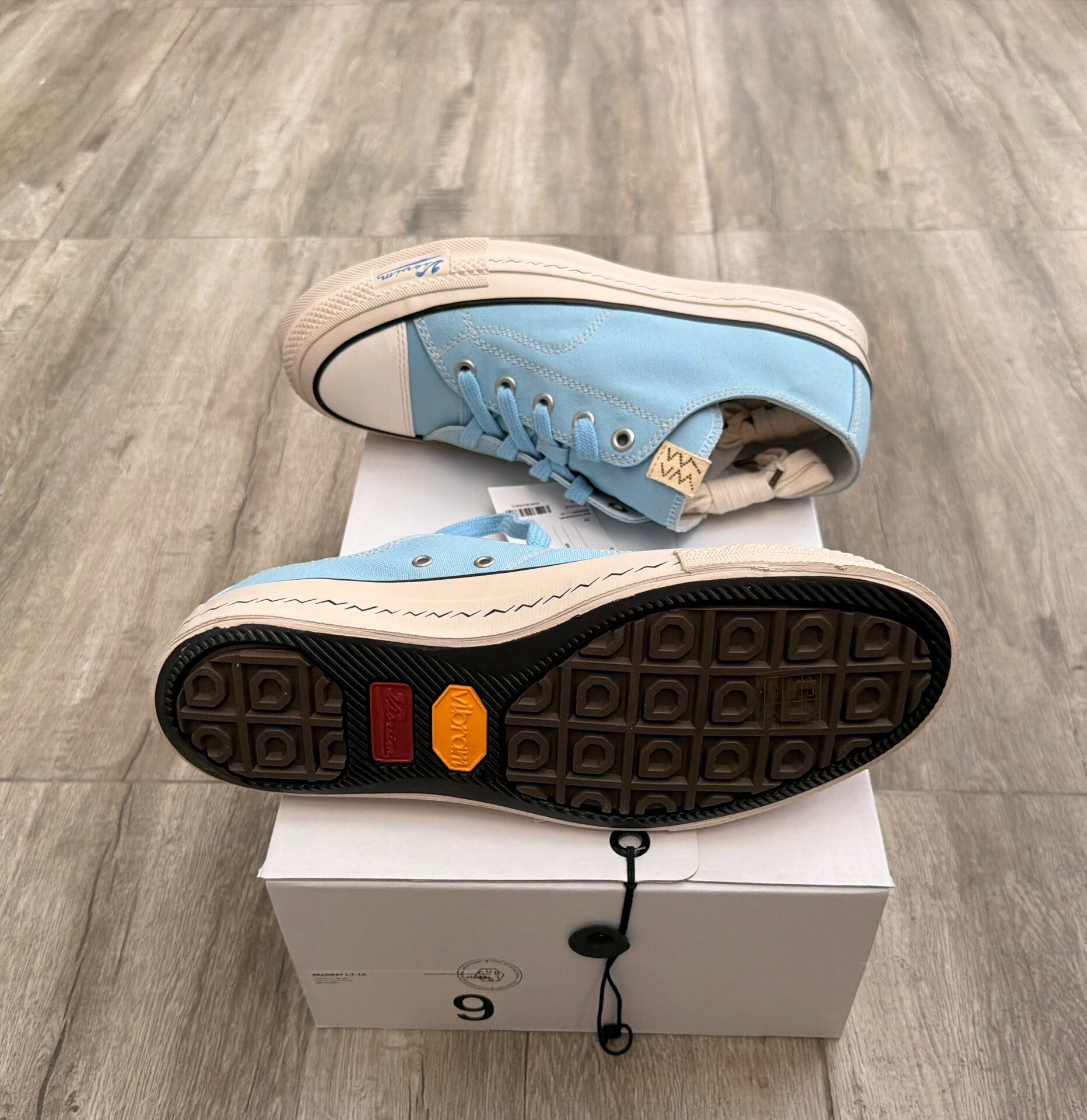 Visvim Skagway L.T.LO Canvas Shoes — label