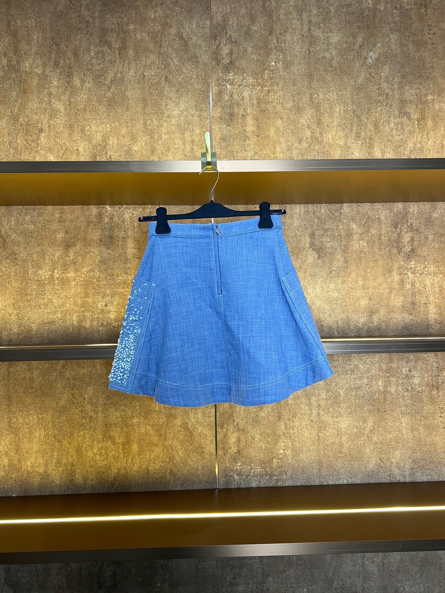 Dior Beaded Pocket Skirt — front