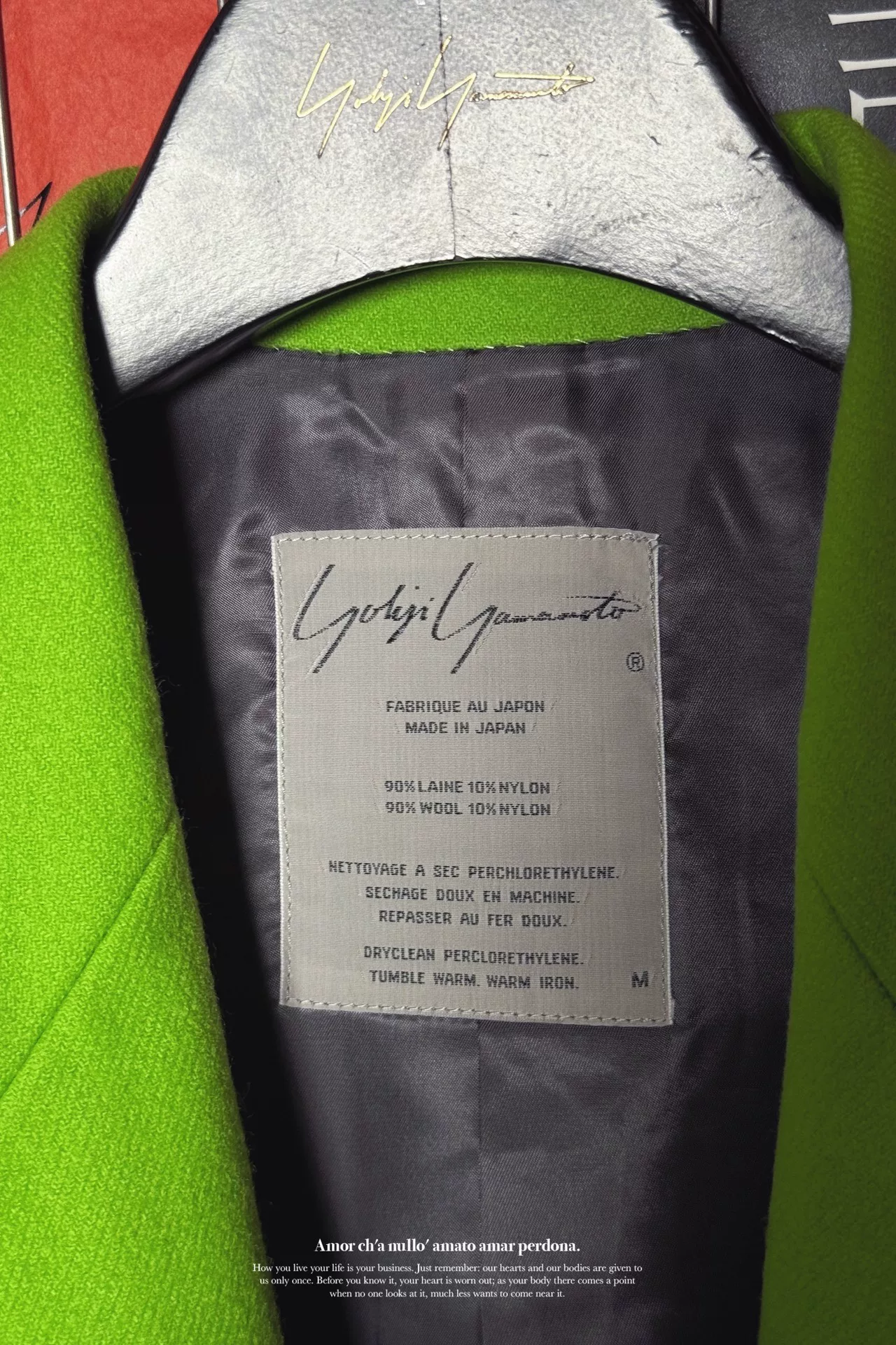 Yohji Yamamoto 80s Green Blazer — front