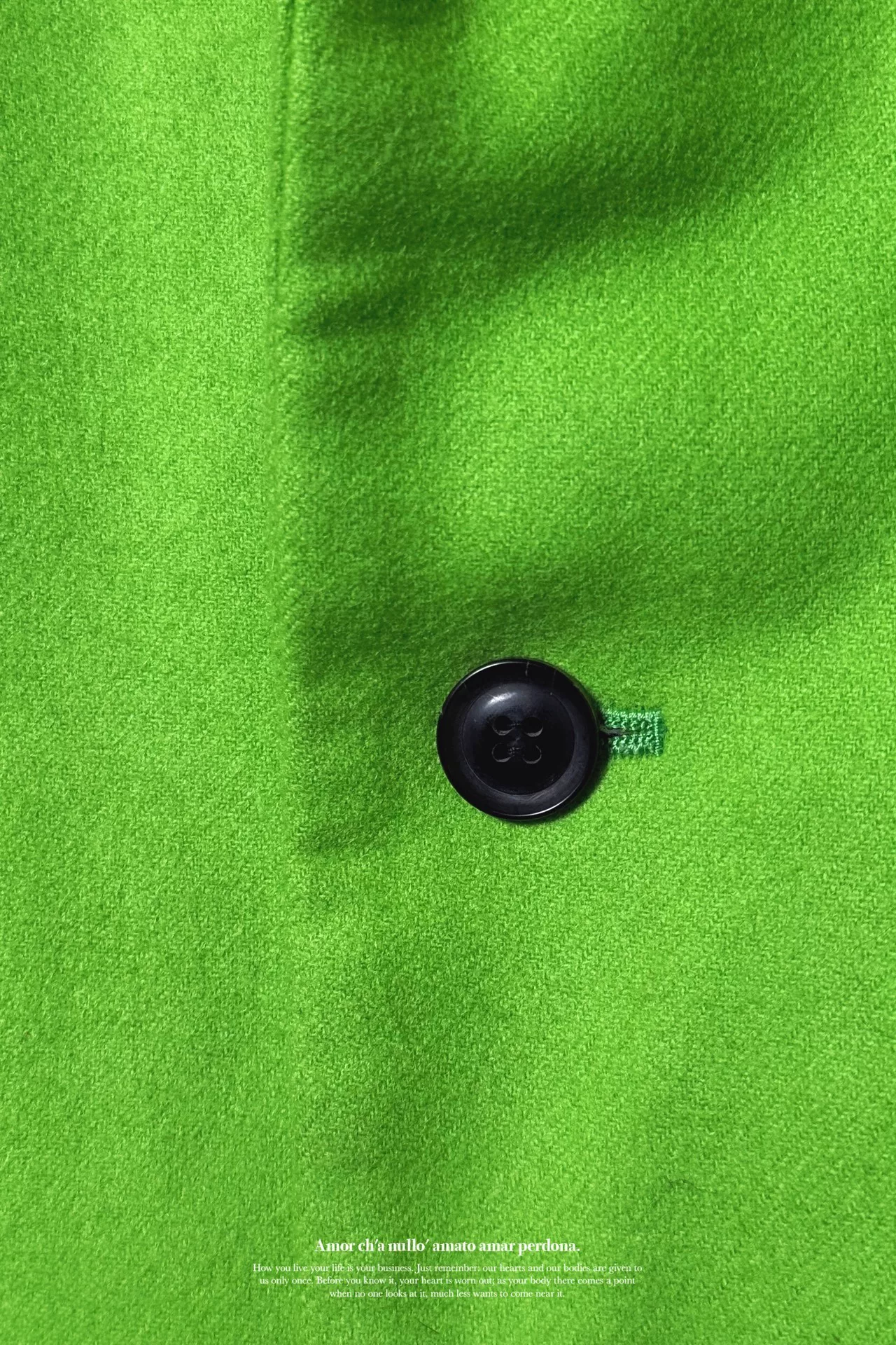 Yohji Yamamoto 80s Green Blazer — back