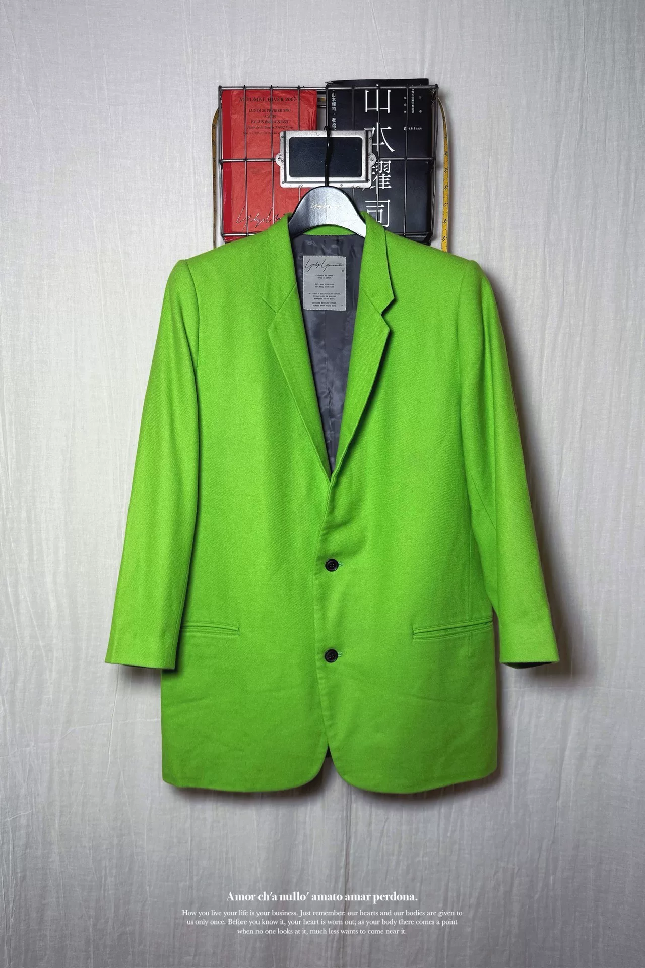 Yohji Yamamoto 80s Green Blazer
