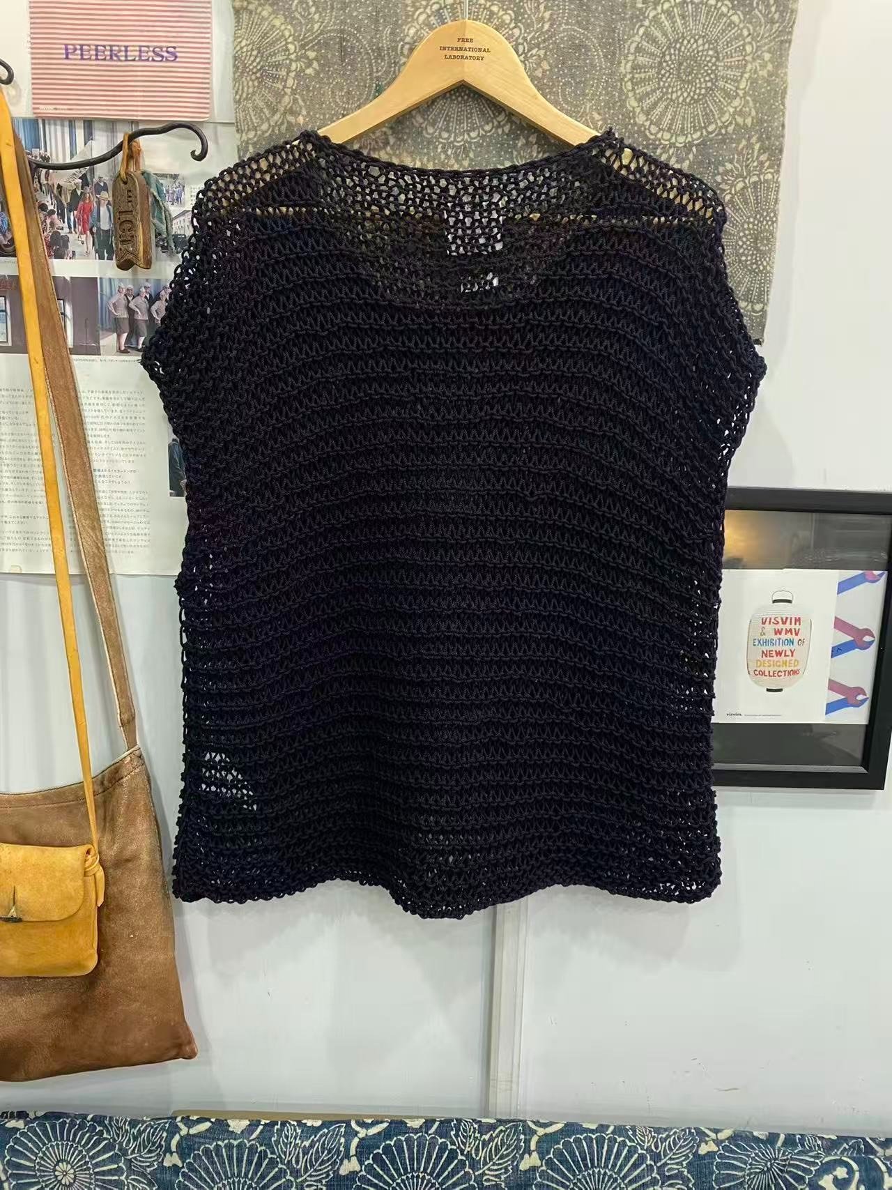 visvim 22ss Lattice Hand-Knit Vest — front