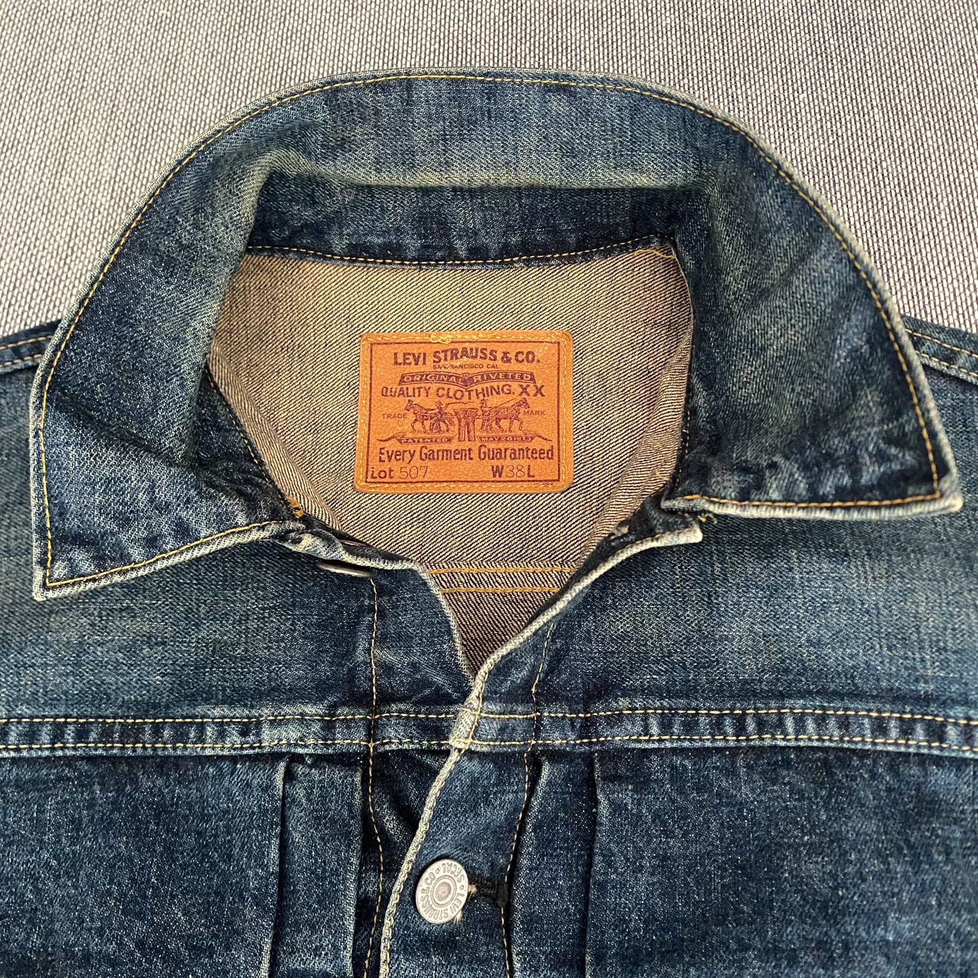 Levi's LVC507 J22 Clay Wash Jacket — detail