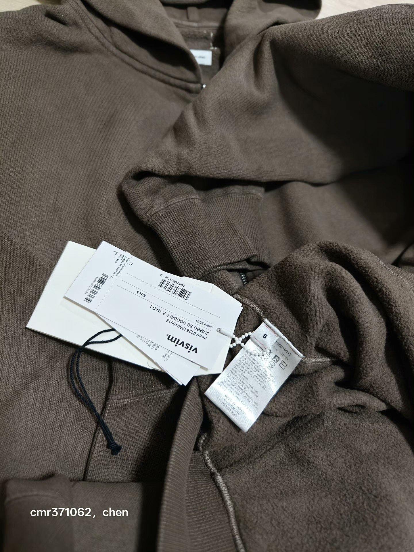 visvim 26ss Jumbo SB Hoodie — back
