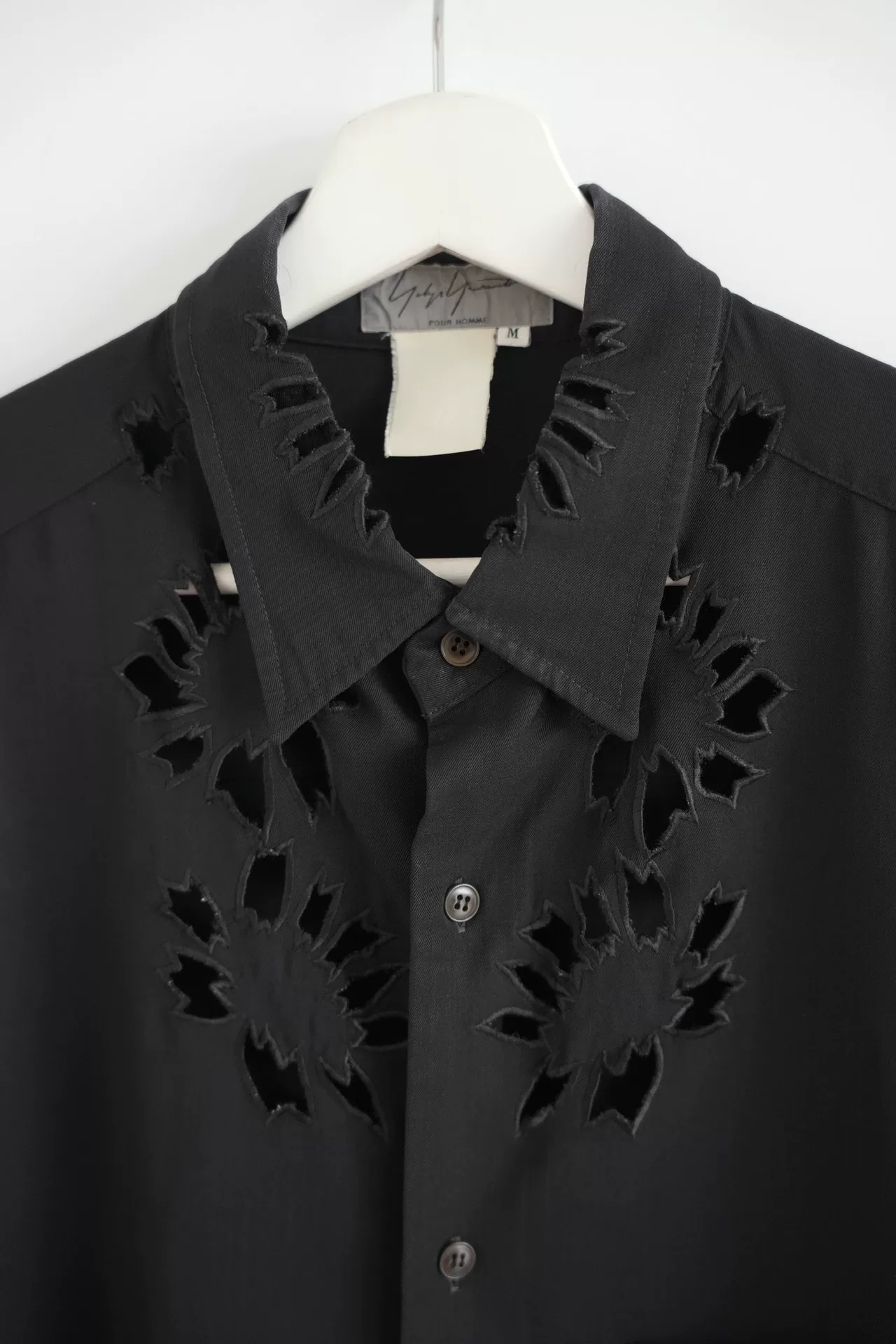 Yohji Yamamoto 96SS Laser Cut Shirt — back