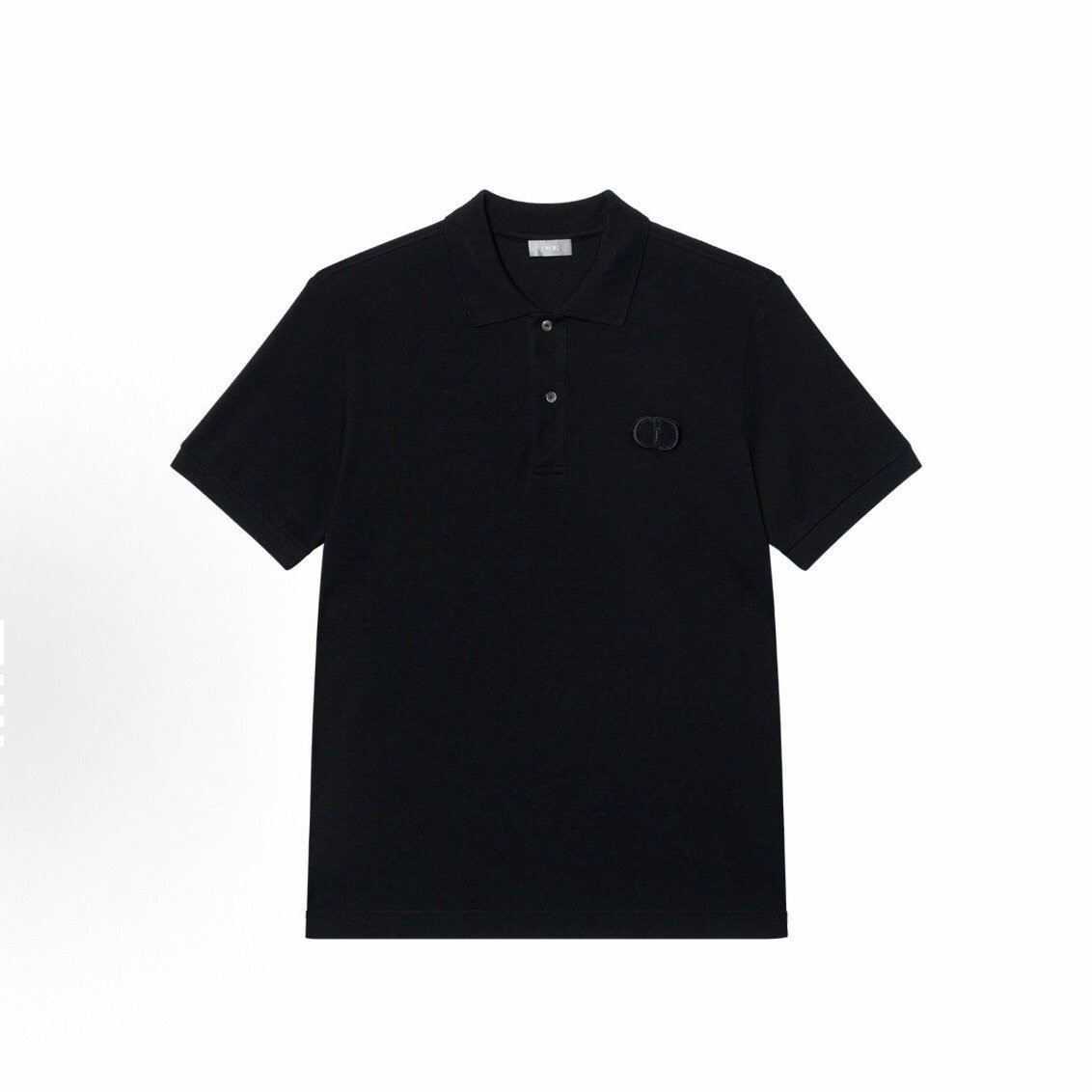 Dior CD Embroidered Short-Sleeve Polo