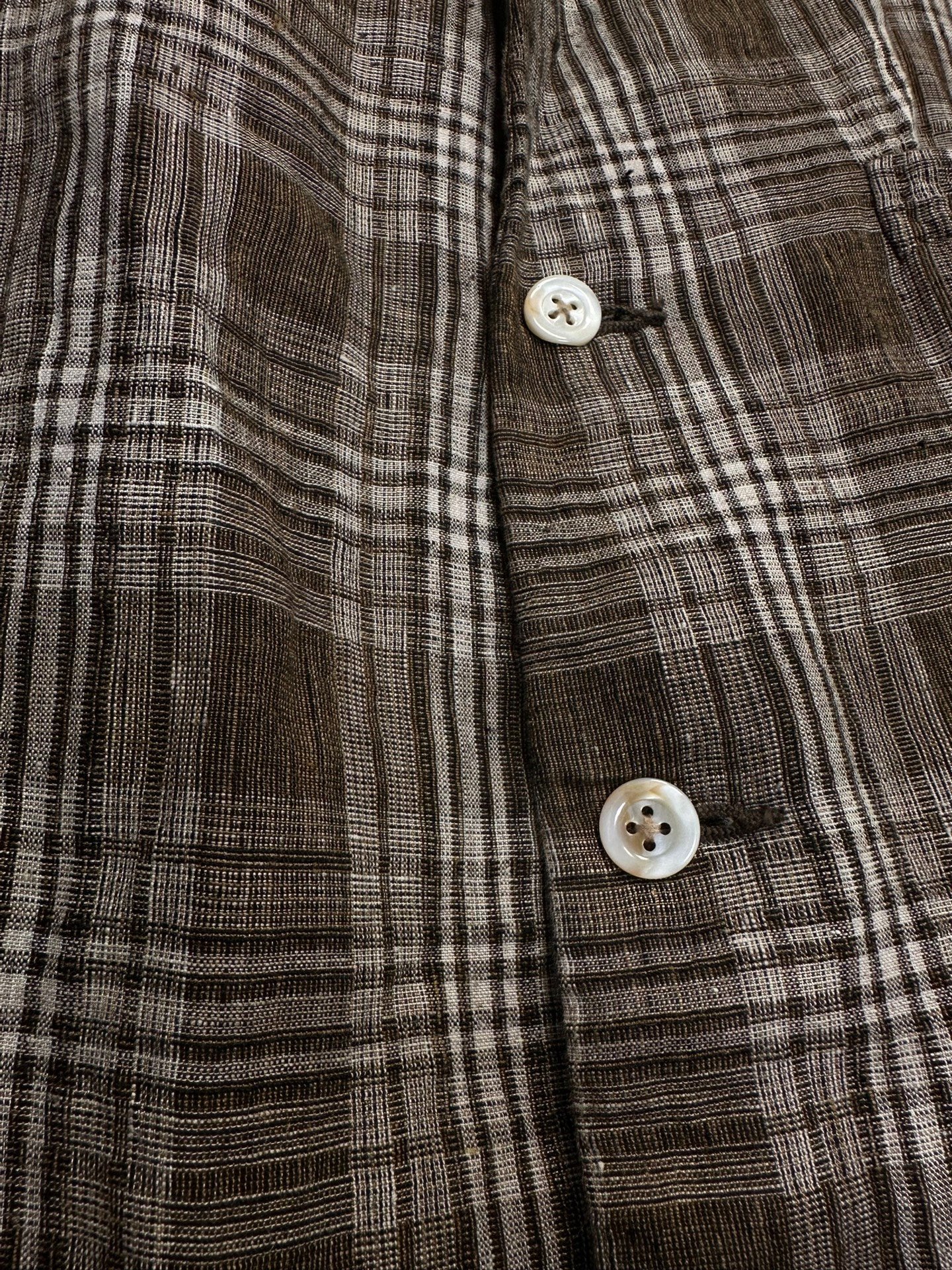 kaval Vintage Linen Coat — back