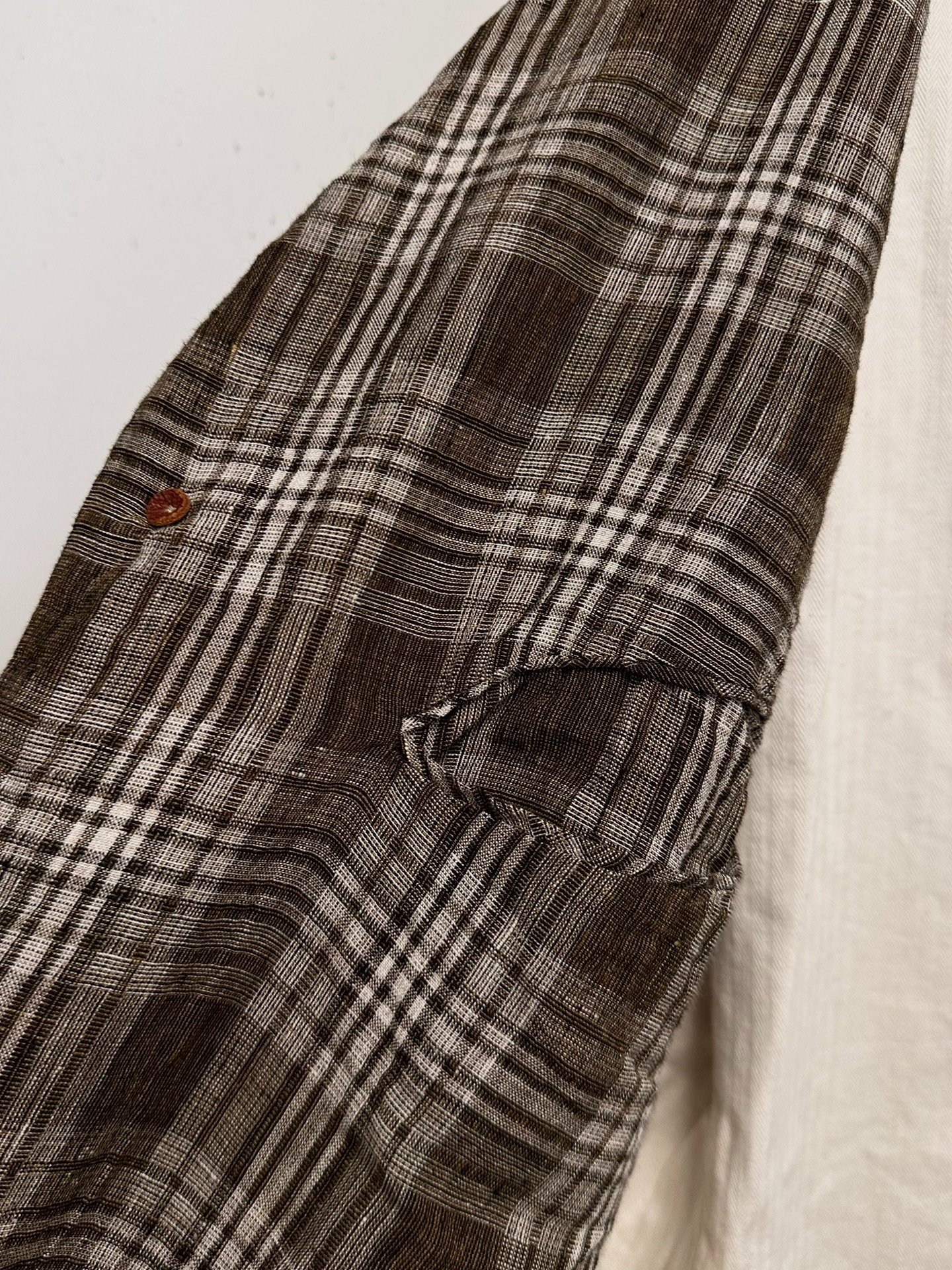 kaval Vintage Linen Coat — label