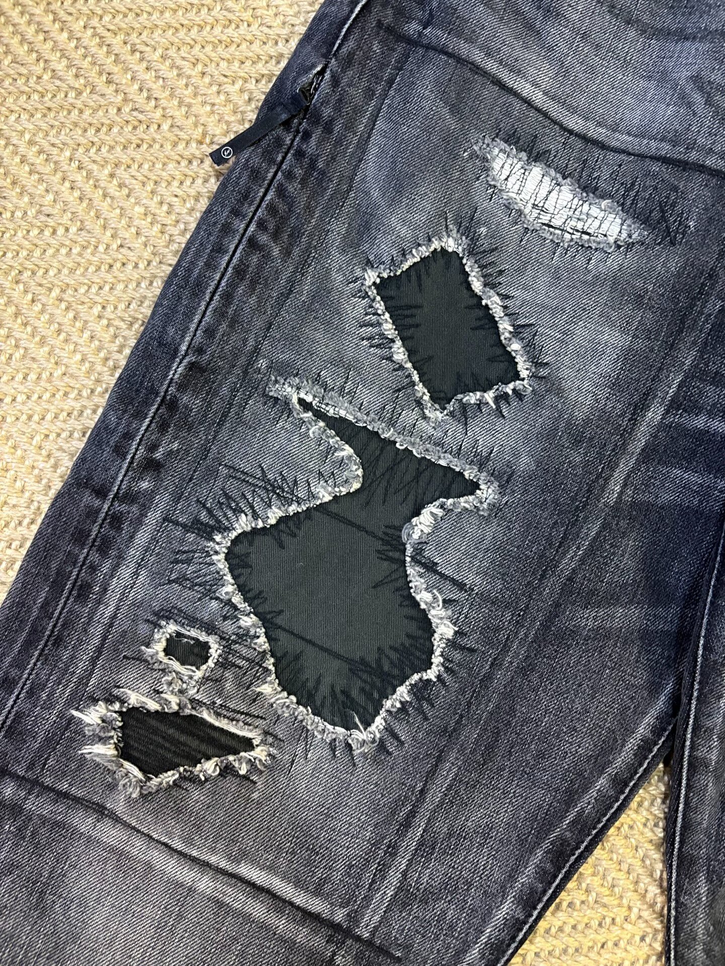 Vanquish & Fragment Distressed Washed Denim — detail