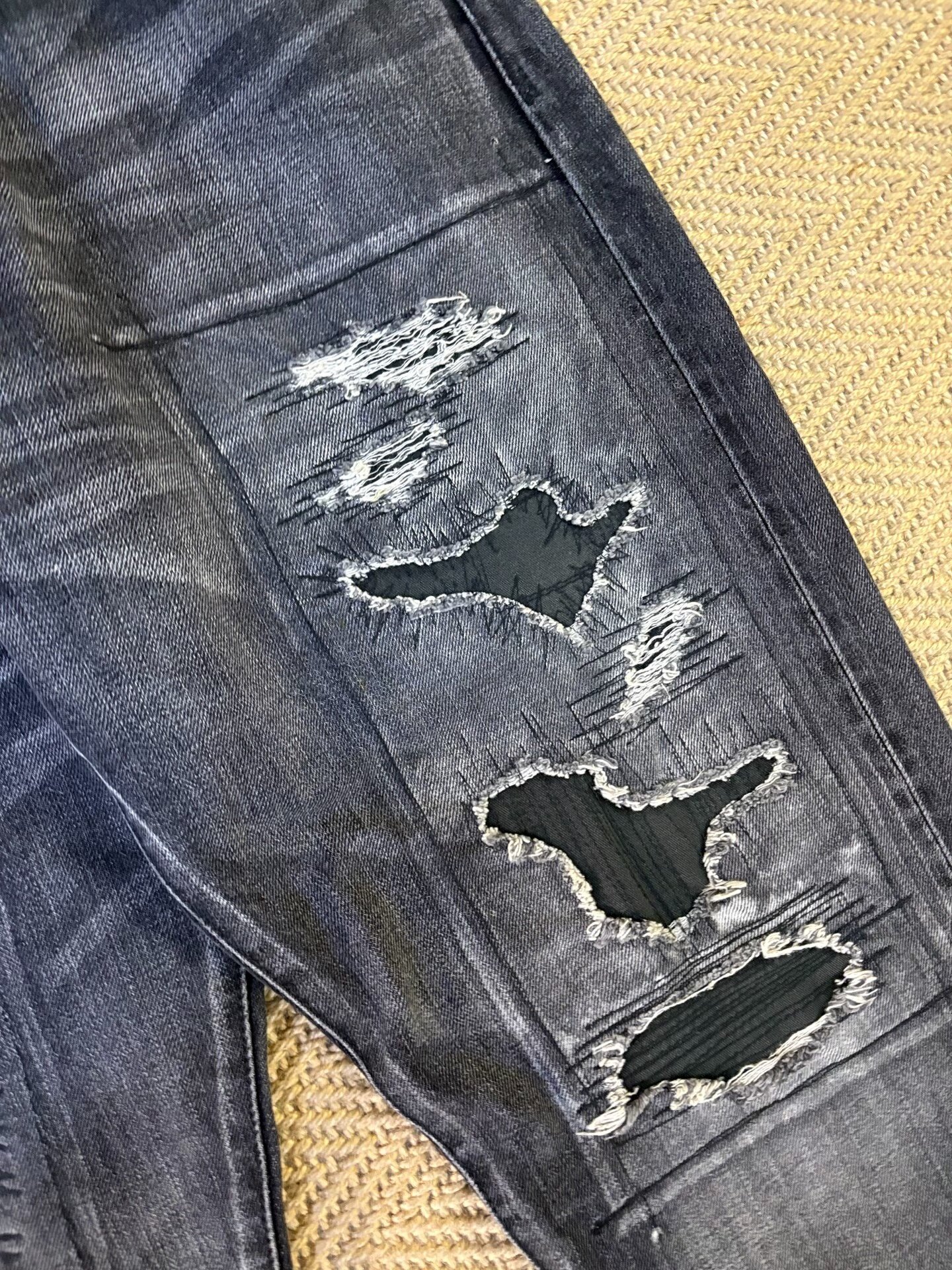 Vanquish & Fragment Distressed Washed Denim — back