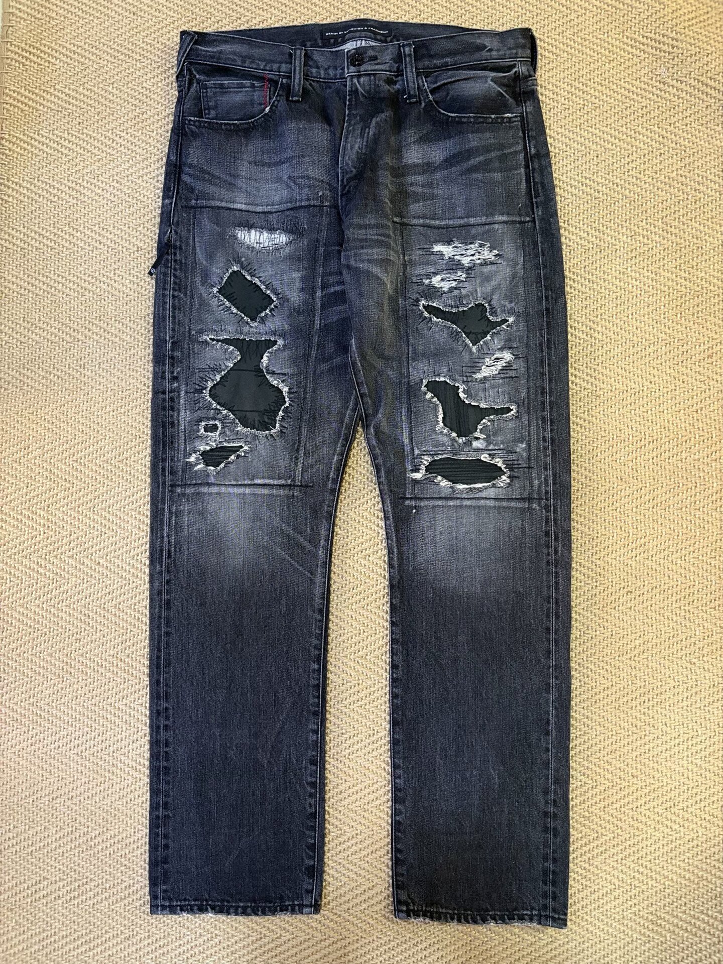 Vanquish & Fragment Distressed Washed Denim