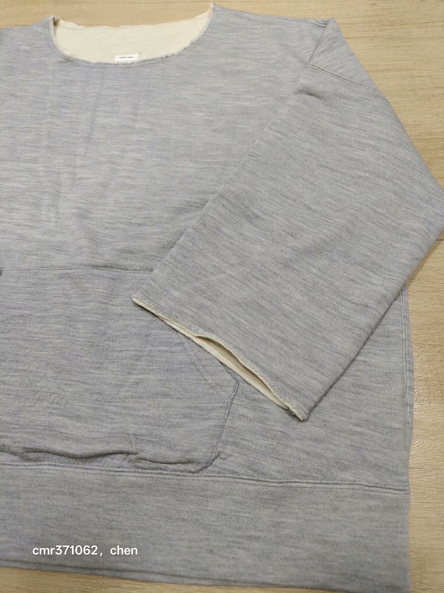 VISVIM 25AW BURROW DUAL SWEAT SUPERFINE — front