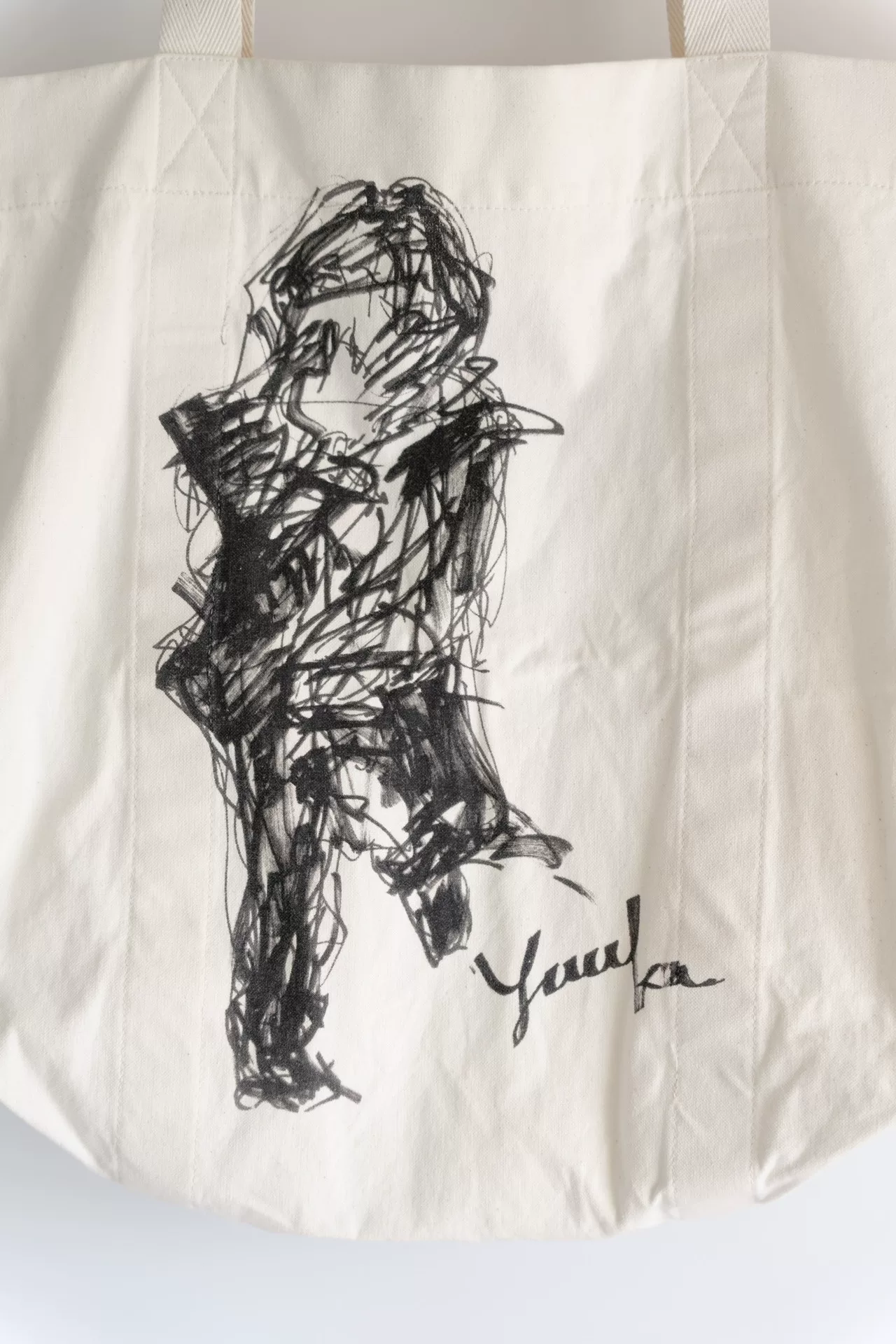 Yohji Yamamoto 17ss Sketch Tote Bag — detail