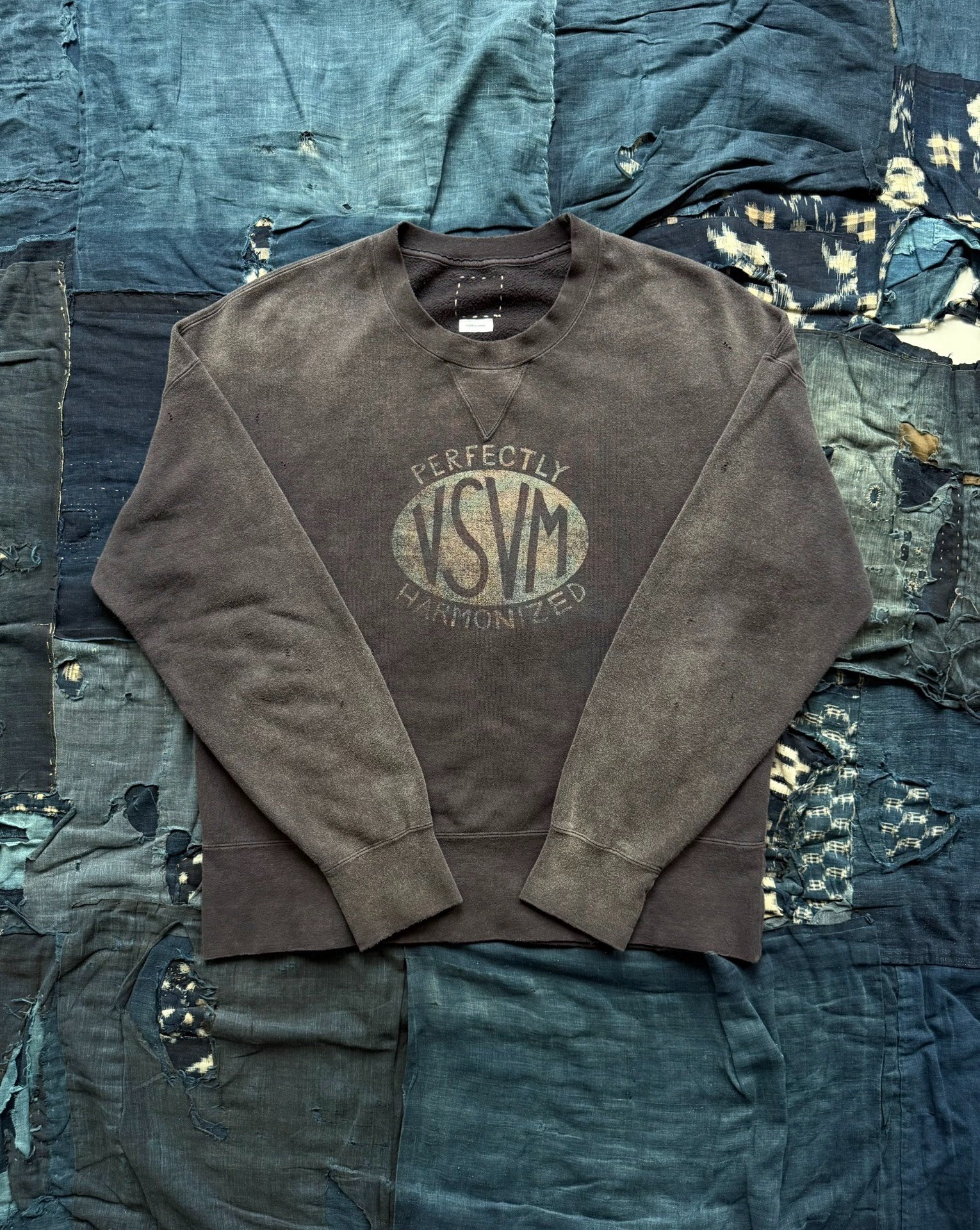 VISVIM 24SS COURT SWEAT CRASH Pullover — detail