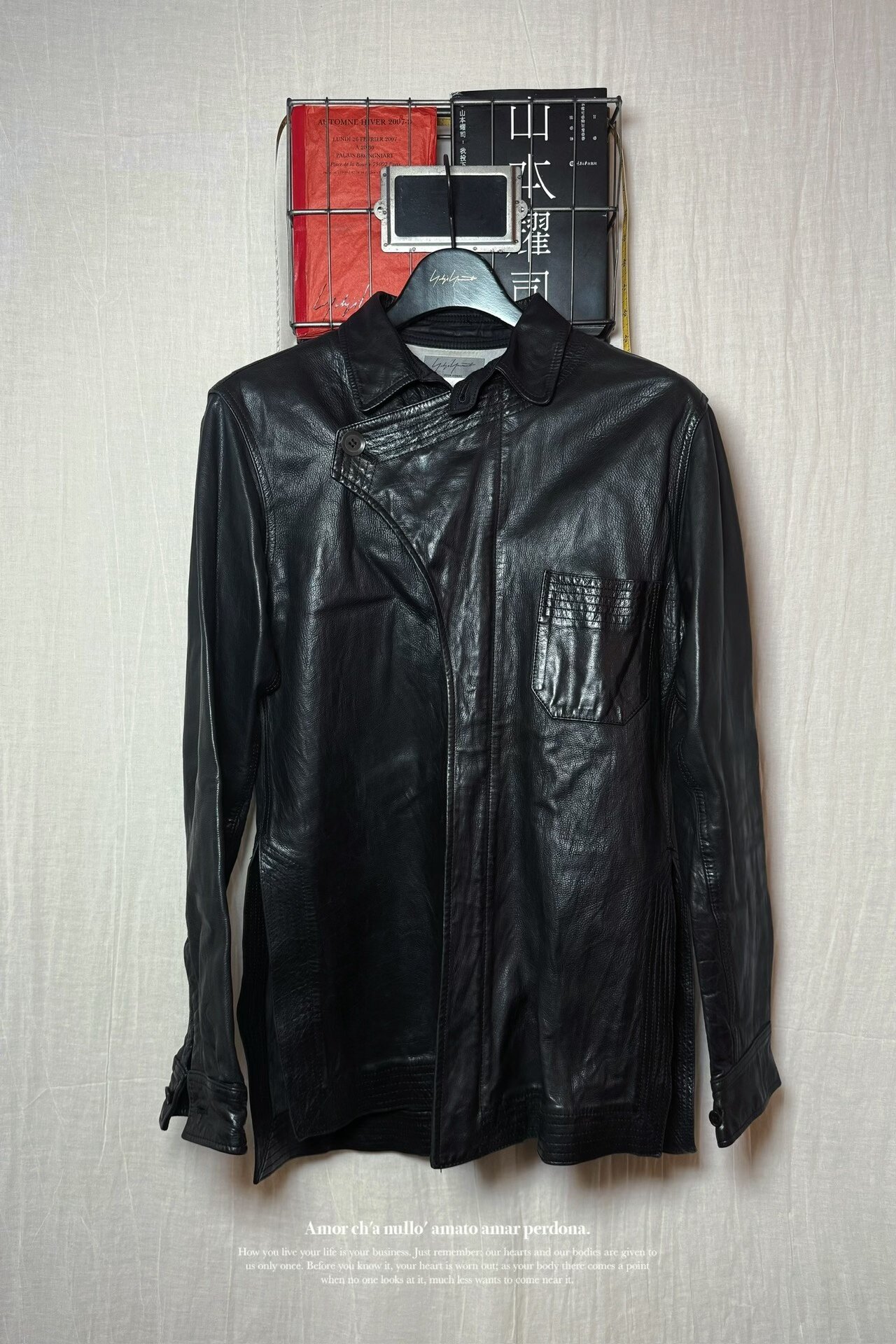 Yohji Yamamoto 07AW Leather Jacket — front