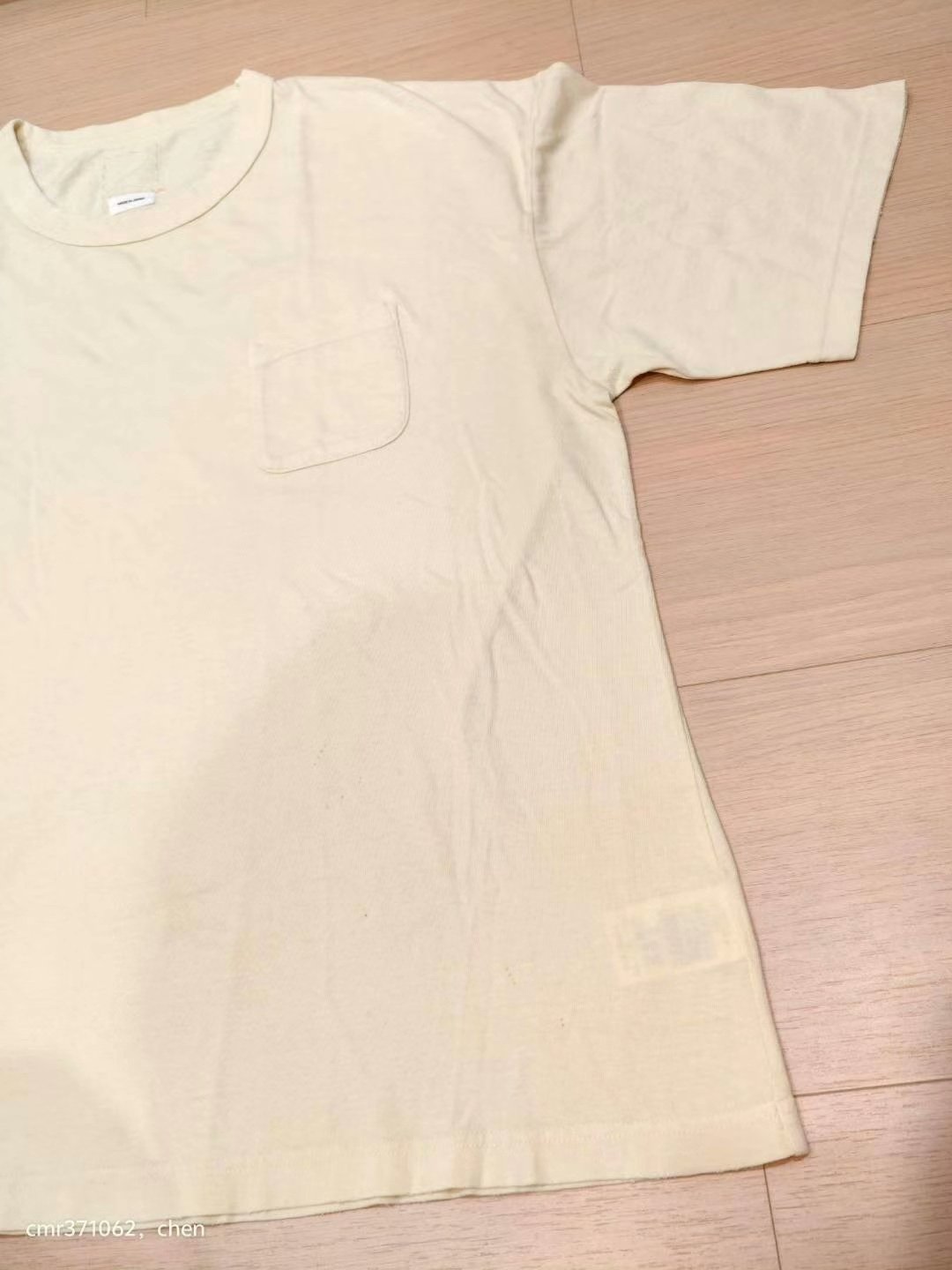 VISVIM 24SS AMPLUS S/S CRASH TEE — back